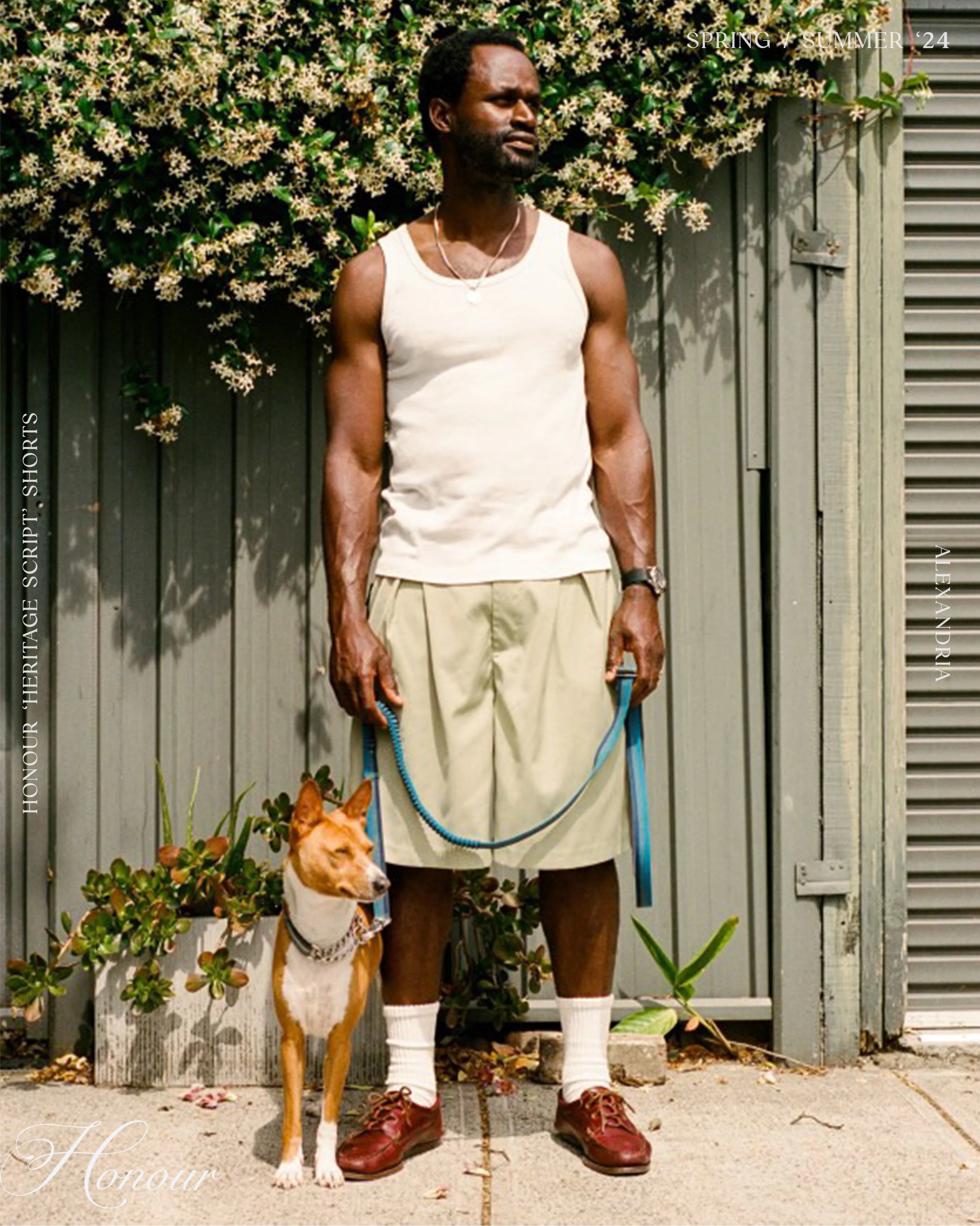 Honour Heritage Script Pleated Shorts