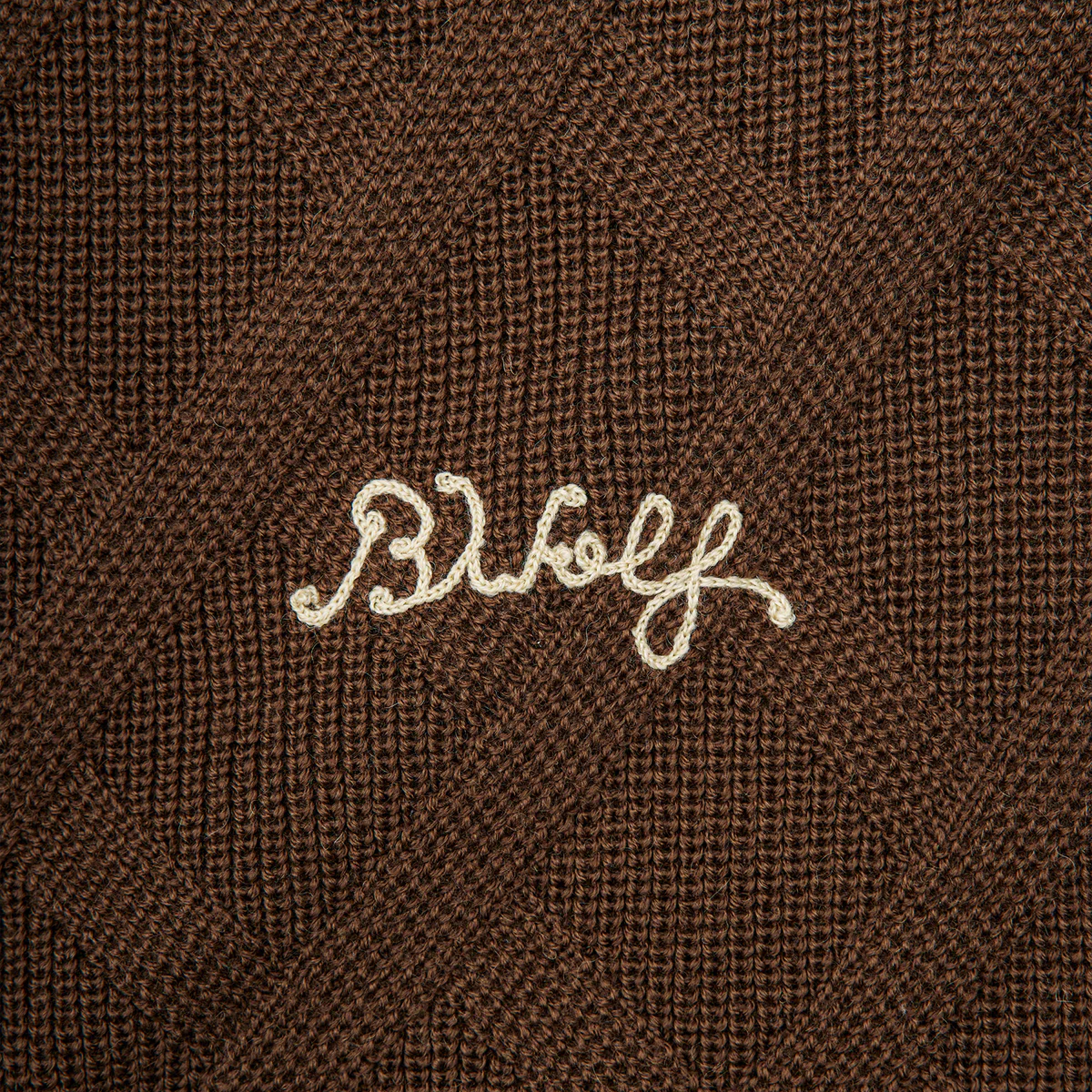 Brotherwolf Plaid Knit 'Brown'