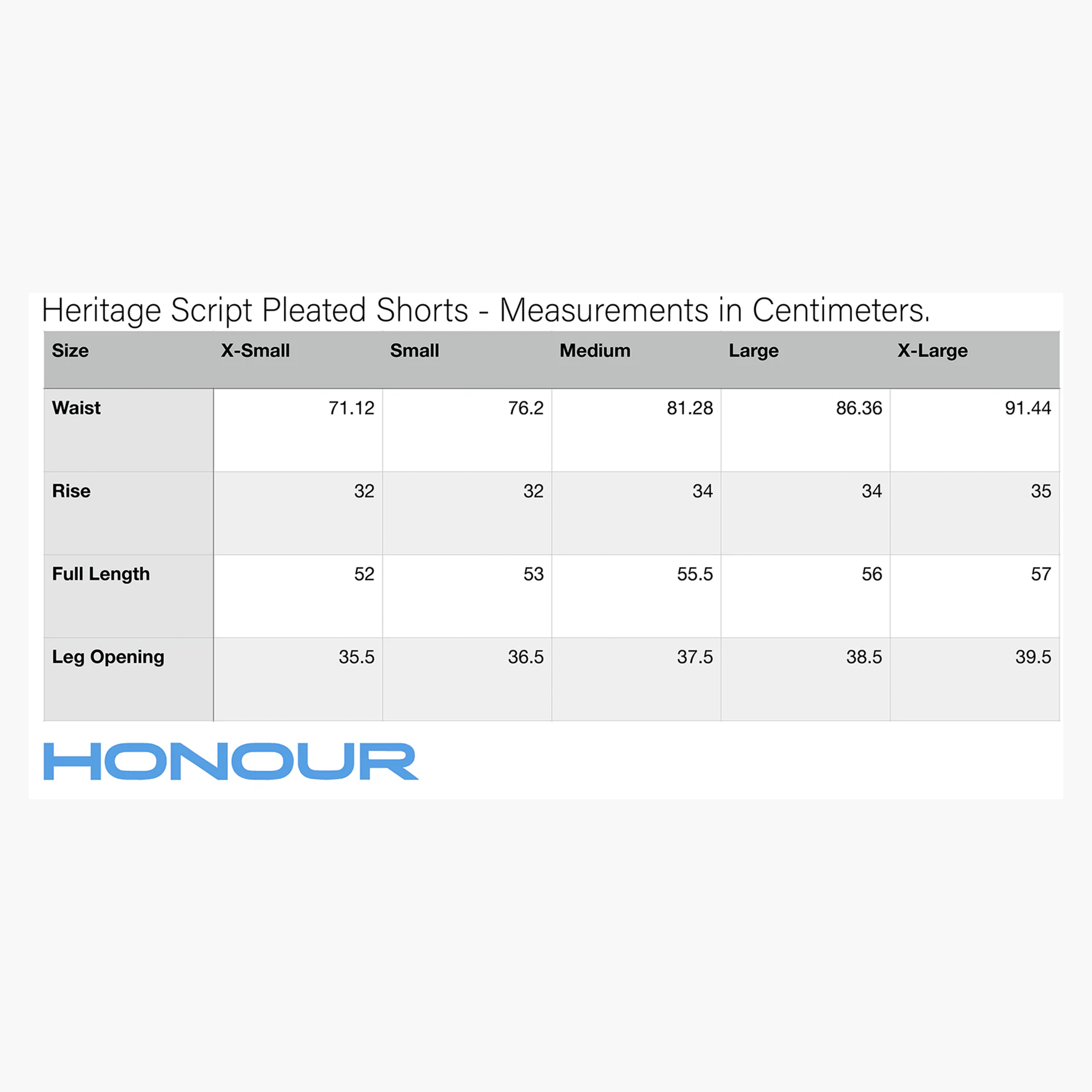 Honour Heritage Script Pleated Shorts