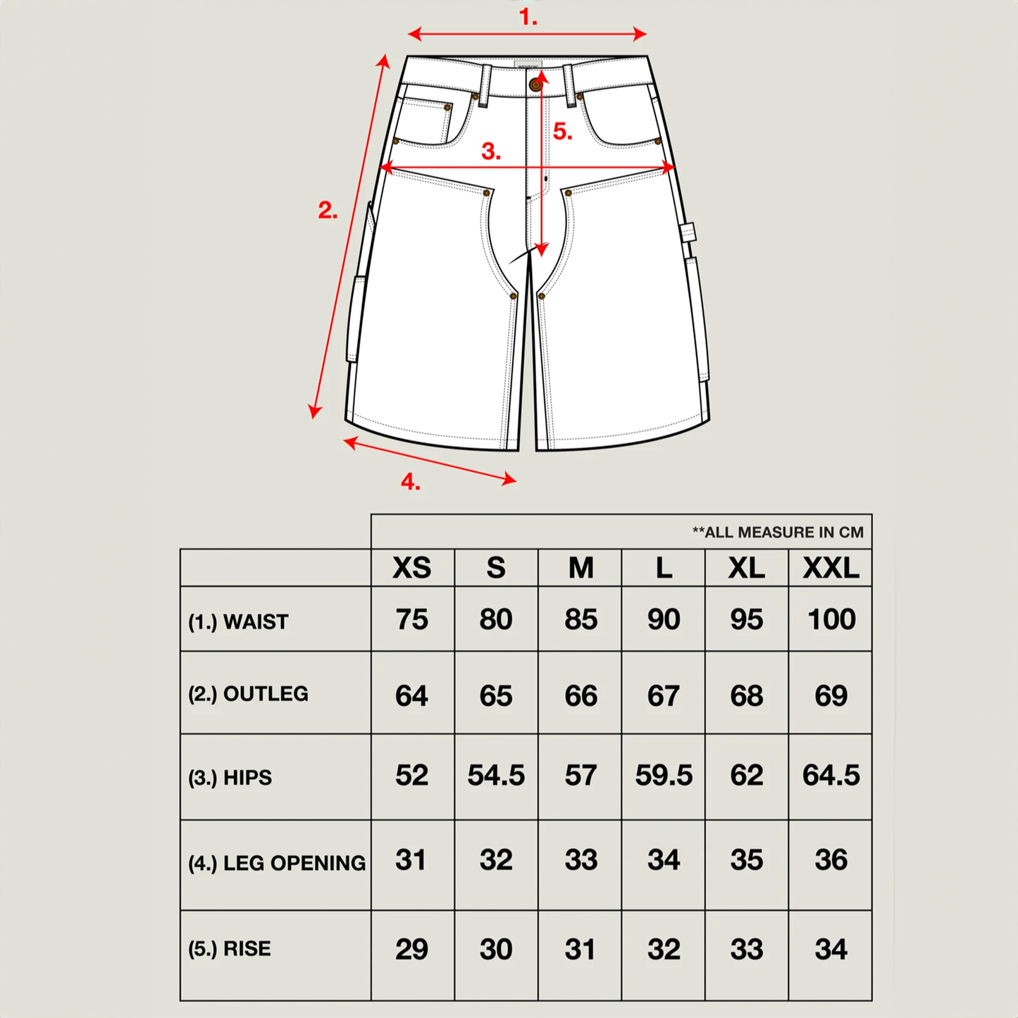 Wenson Double Knee Shorts