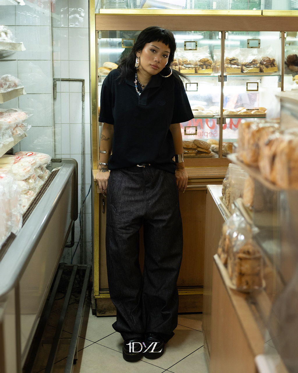 1dyLL 'Utility Shift Polo 'Black'