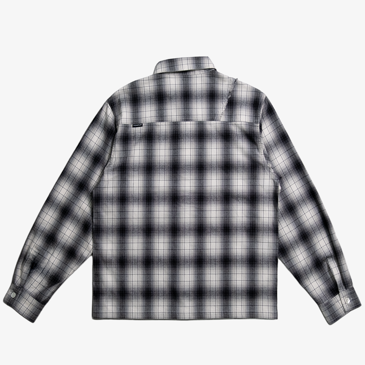 Honour Frayed Overshirt - Shadow Plaid