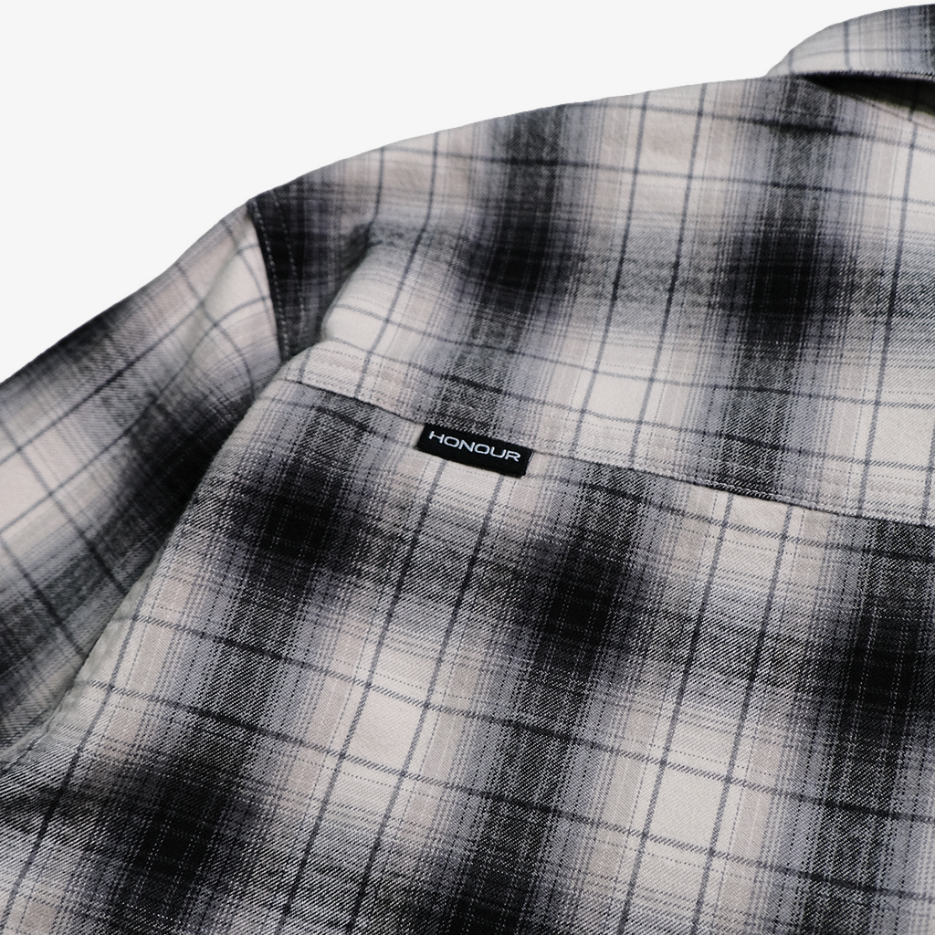 Honour Frayed Overshirt - Shadow Plaid