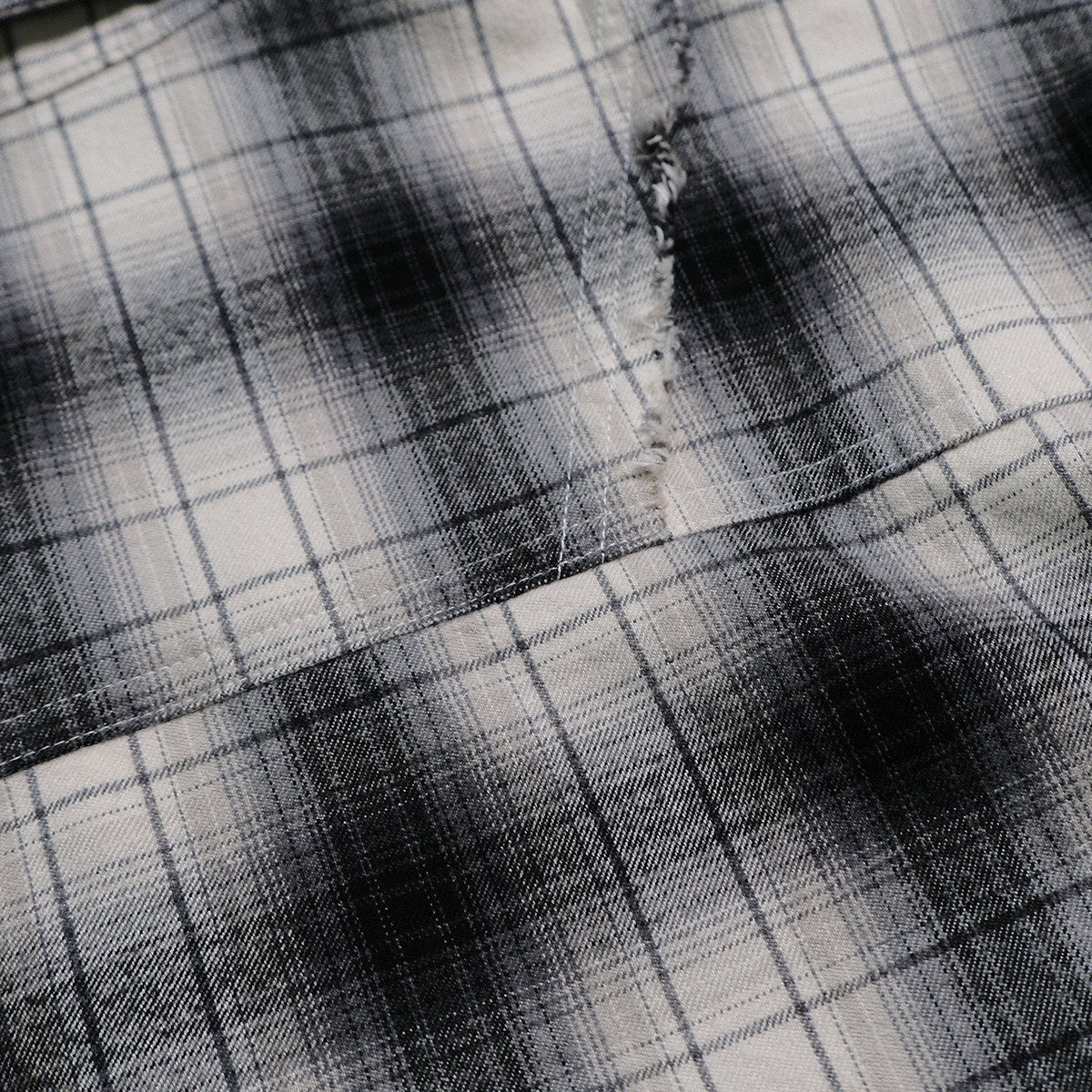 Honour Frayed Overshirt - Shadow Plaid