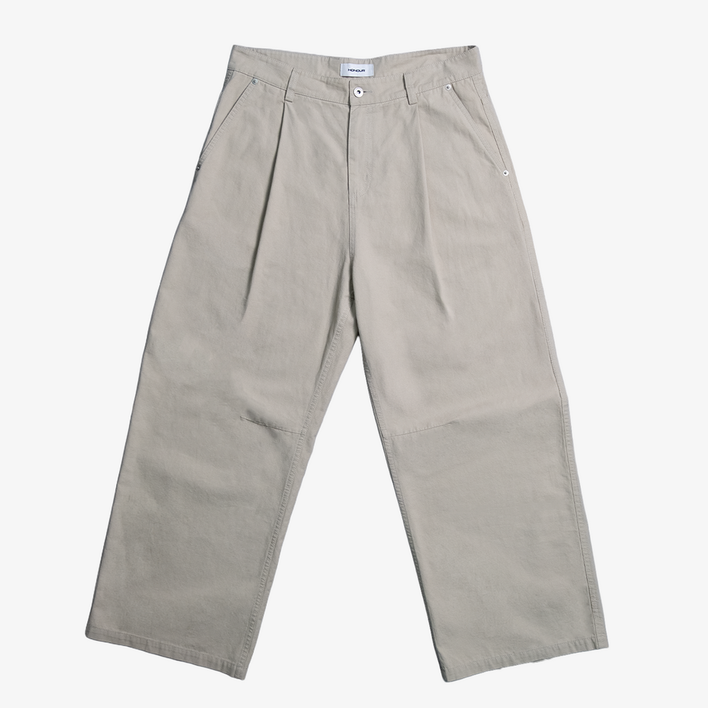 Honour Frayed Relaxed Fit Pant - Beige