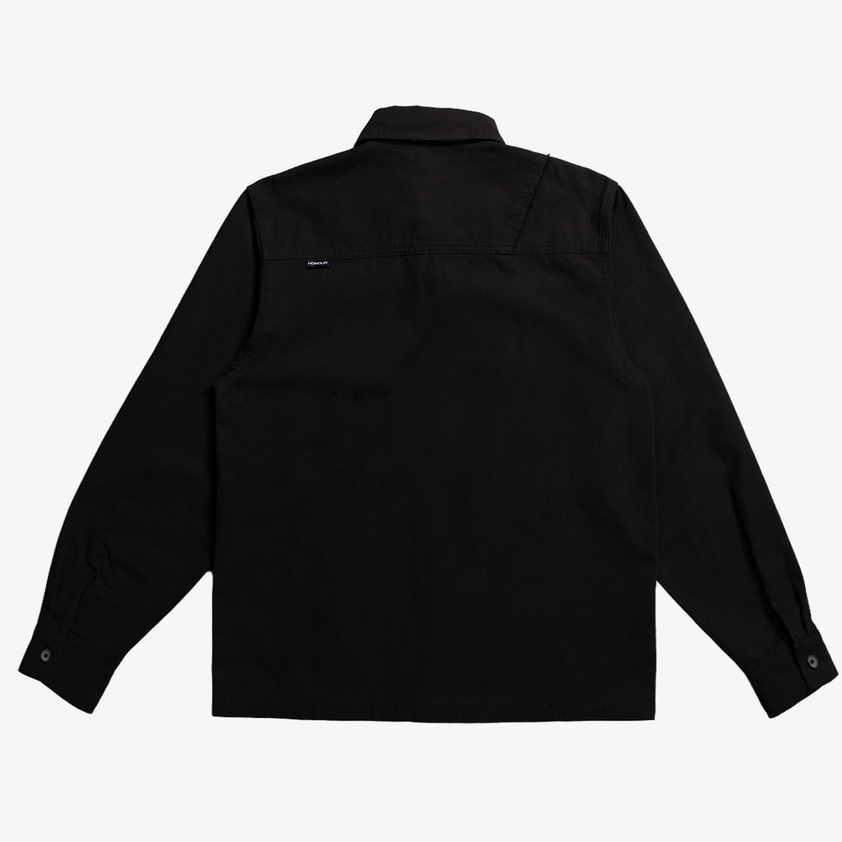 Honour Frayed Overshirt - Black
