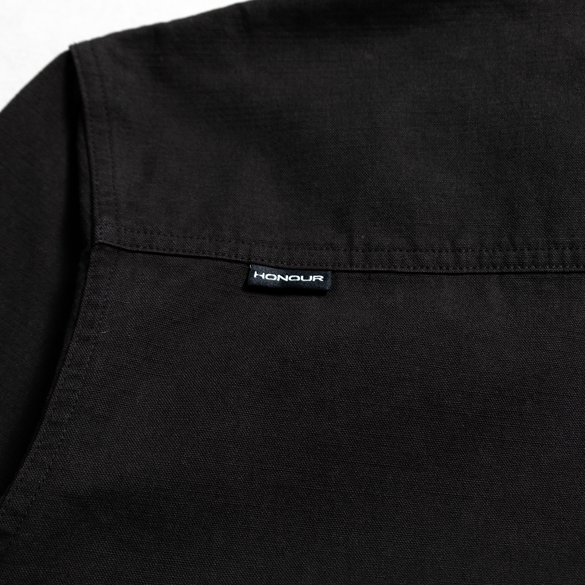 Honour Frayed Overshirt - Black