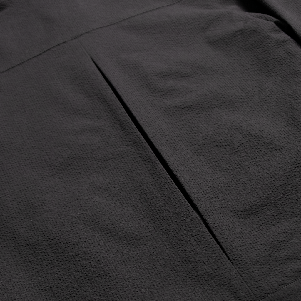 Honour Seersucker Pleated Blousson - Black