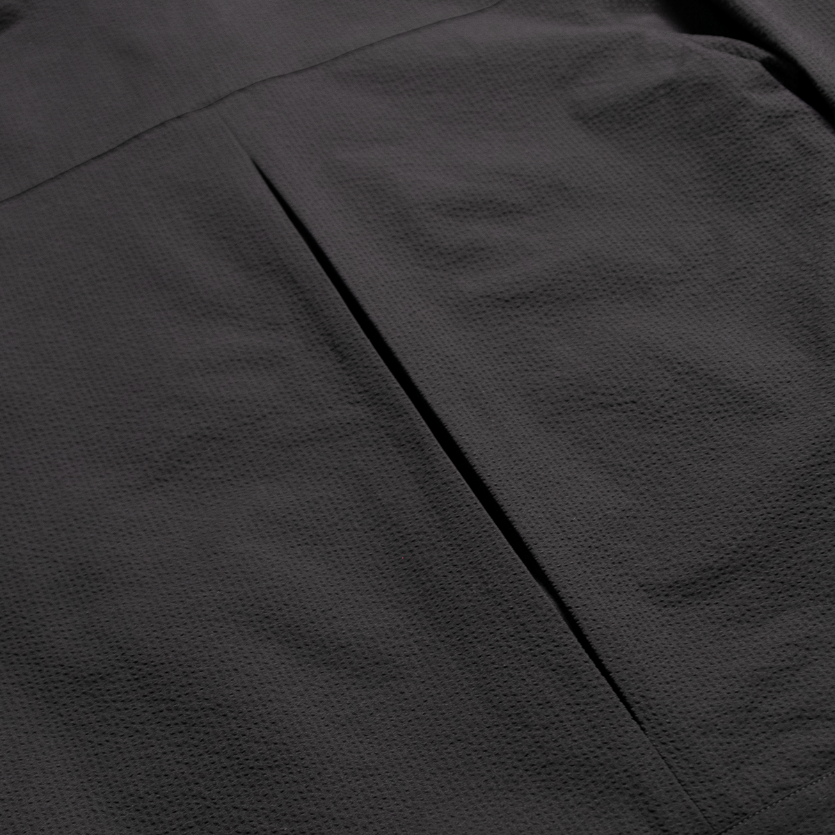 Honour Seersucker Pleated Blousson - Black