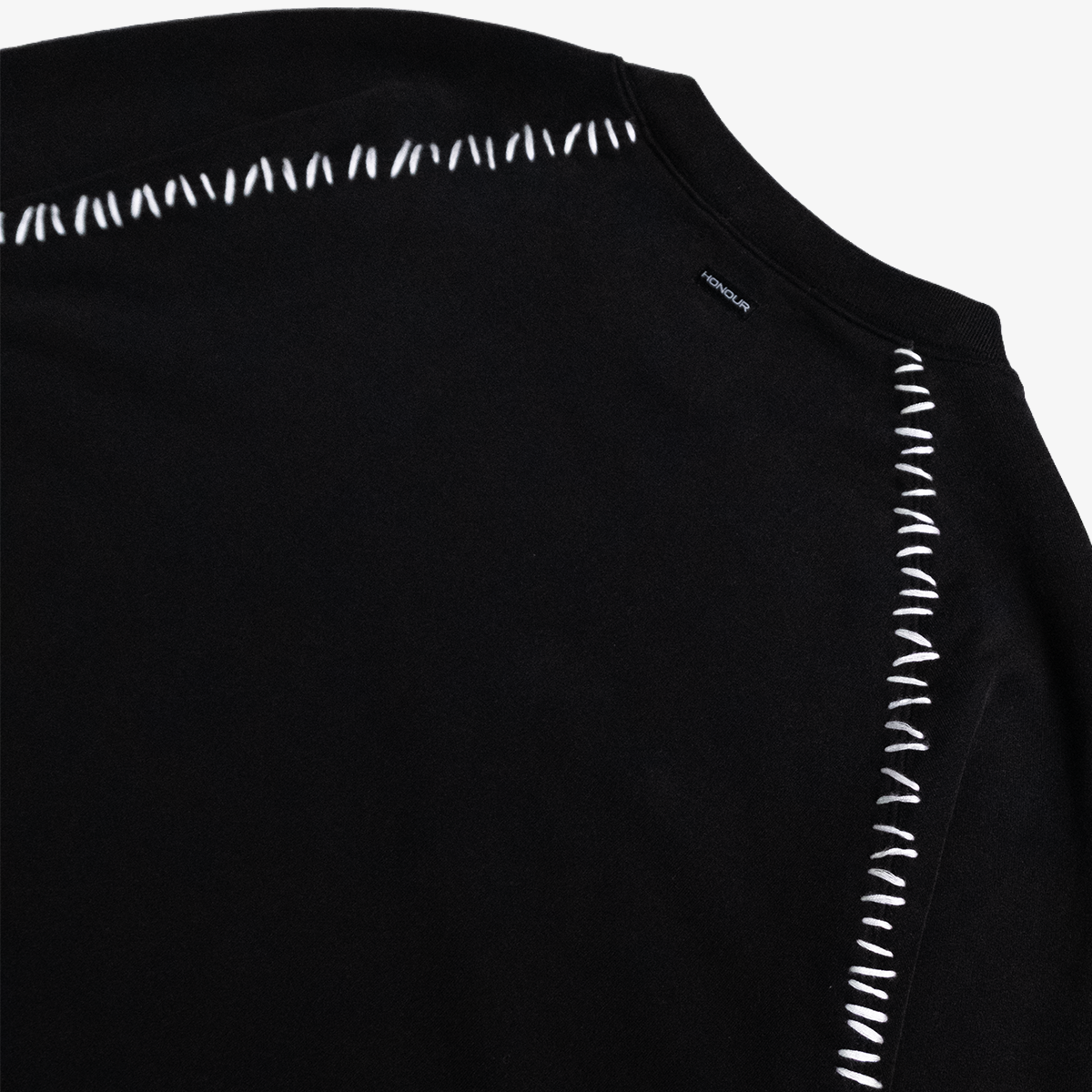Honour Frankenstitch Crewneck - Black
