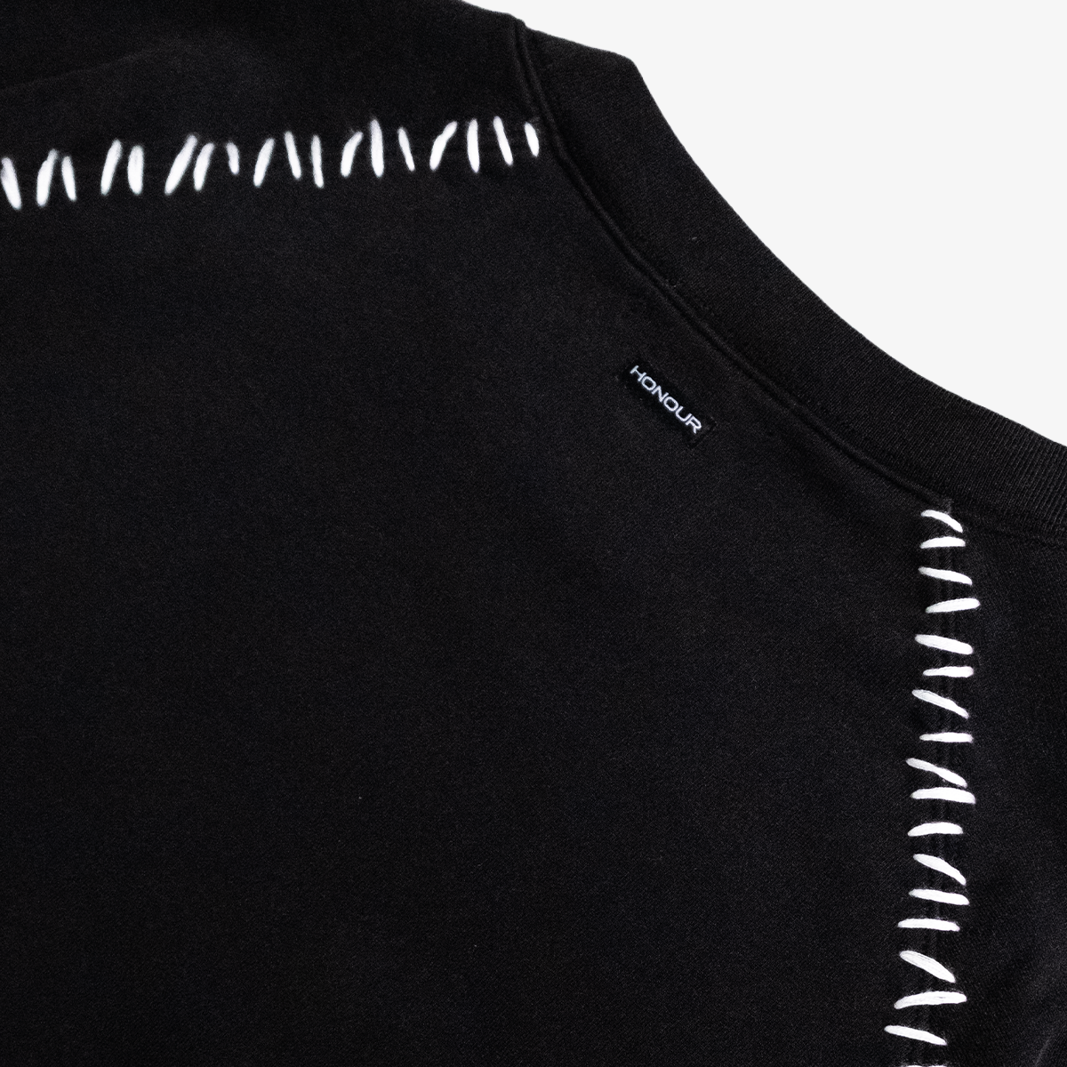 Honour Frankenstitch Crewneck - Black
