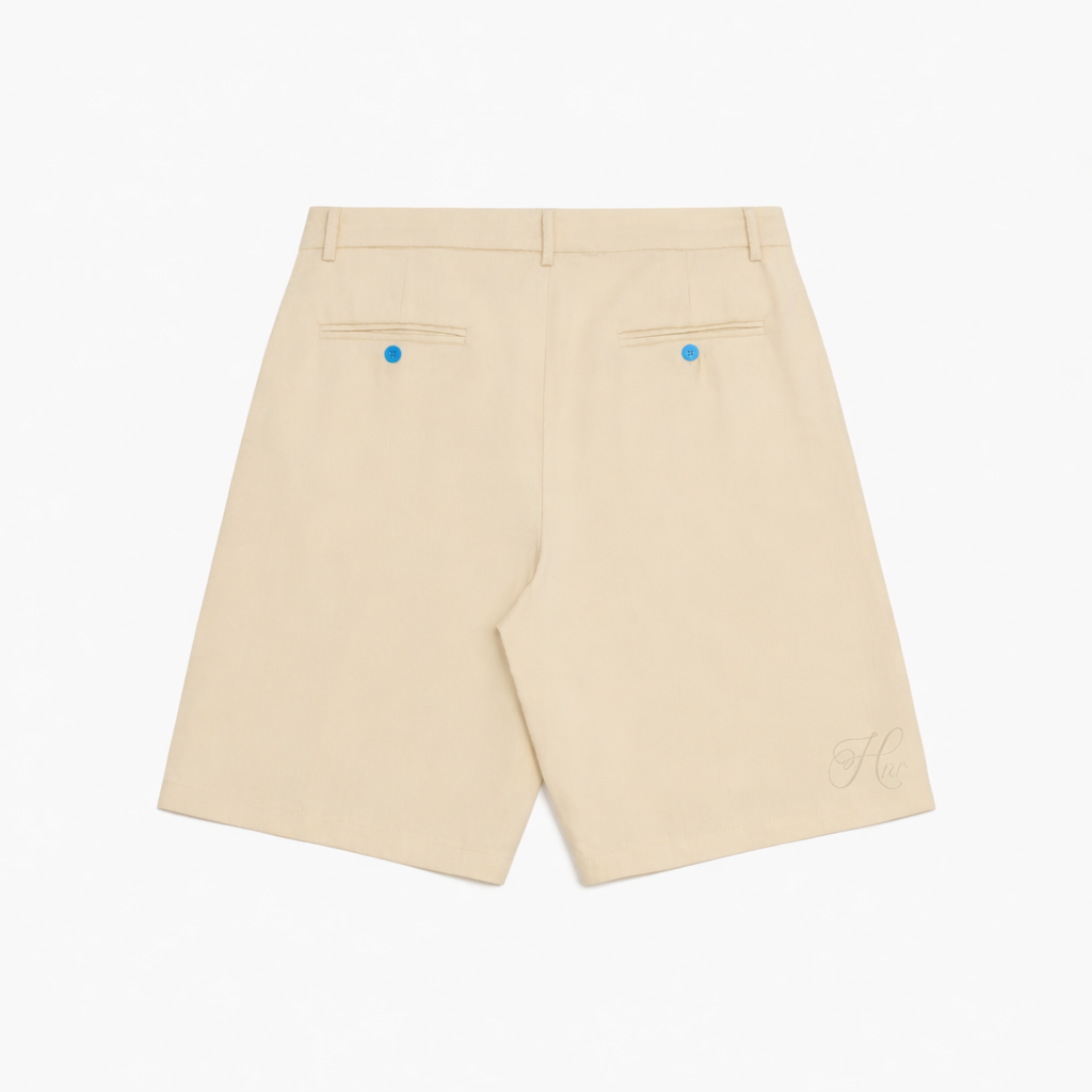 Honour Heritage Script Pleated Shorts