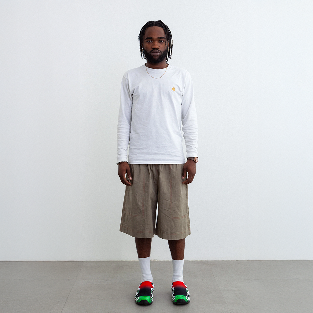 Jan Koleksi Desa Shorts "Light Sage"