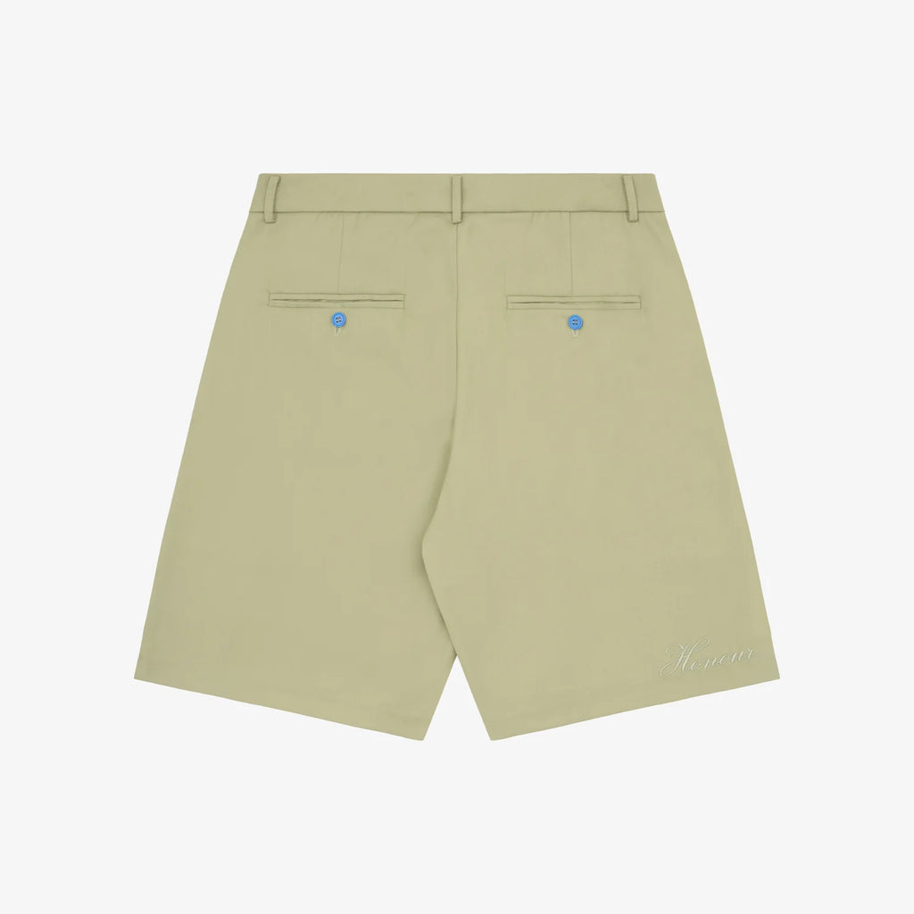 Honour Heritage Script Pleated Shorts