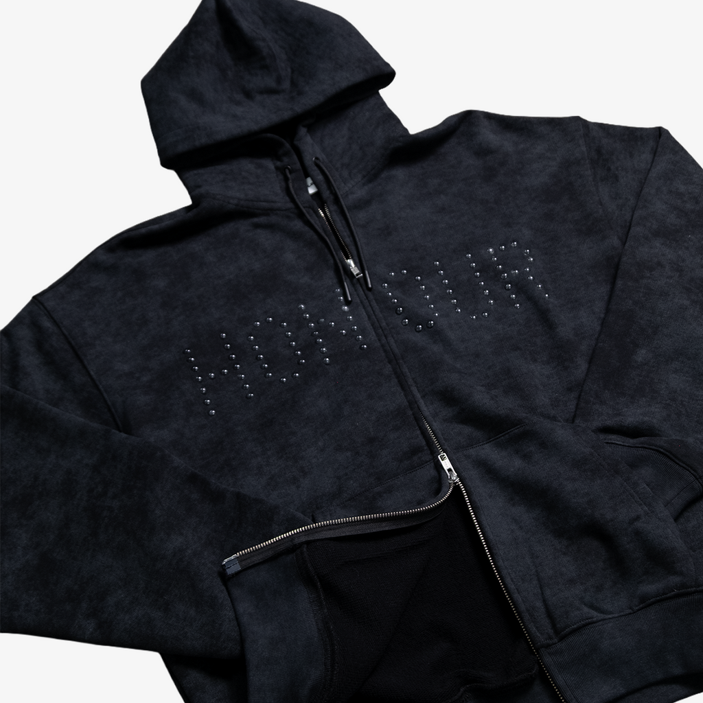 Honour Orb Zip Hood - Black