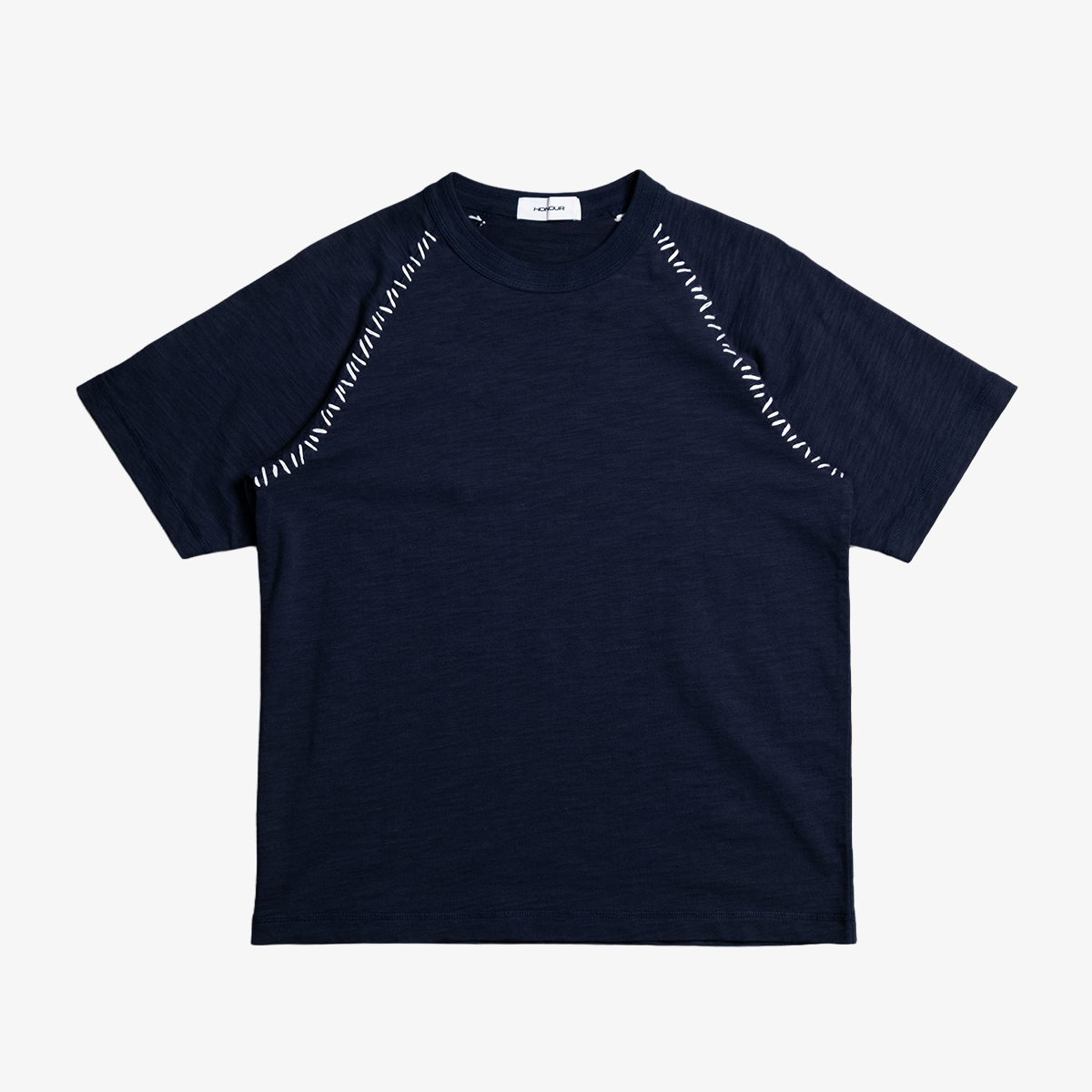 Honour Frankenstitch Tee 'Navy'