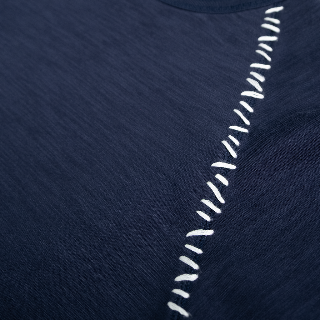 Honour Frankenstitch Tee 'Navy'