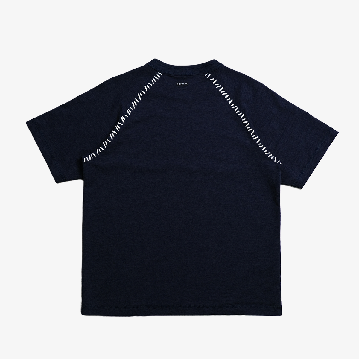 Honour Frankenstitch Tee 'Navy'