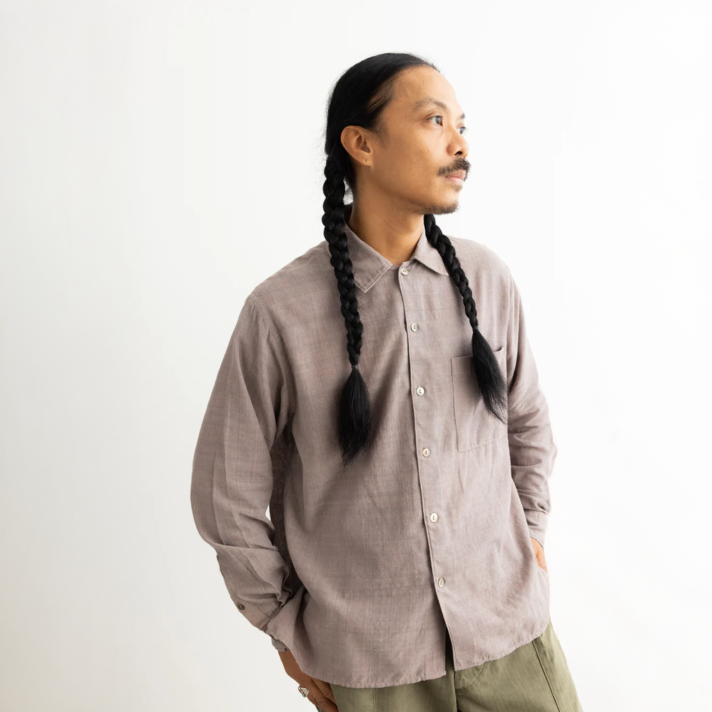 Jan Koleksi Pasar Long Sleeve Shirt "Cloud Grey"