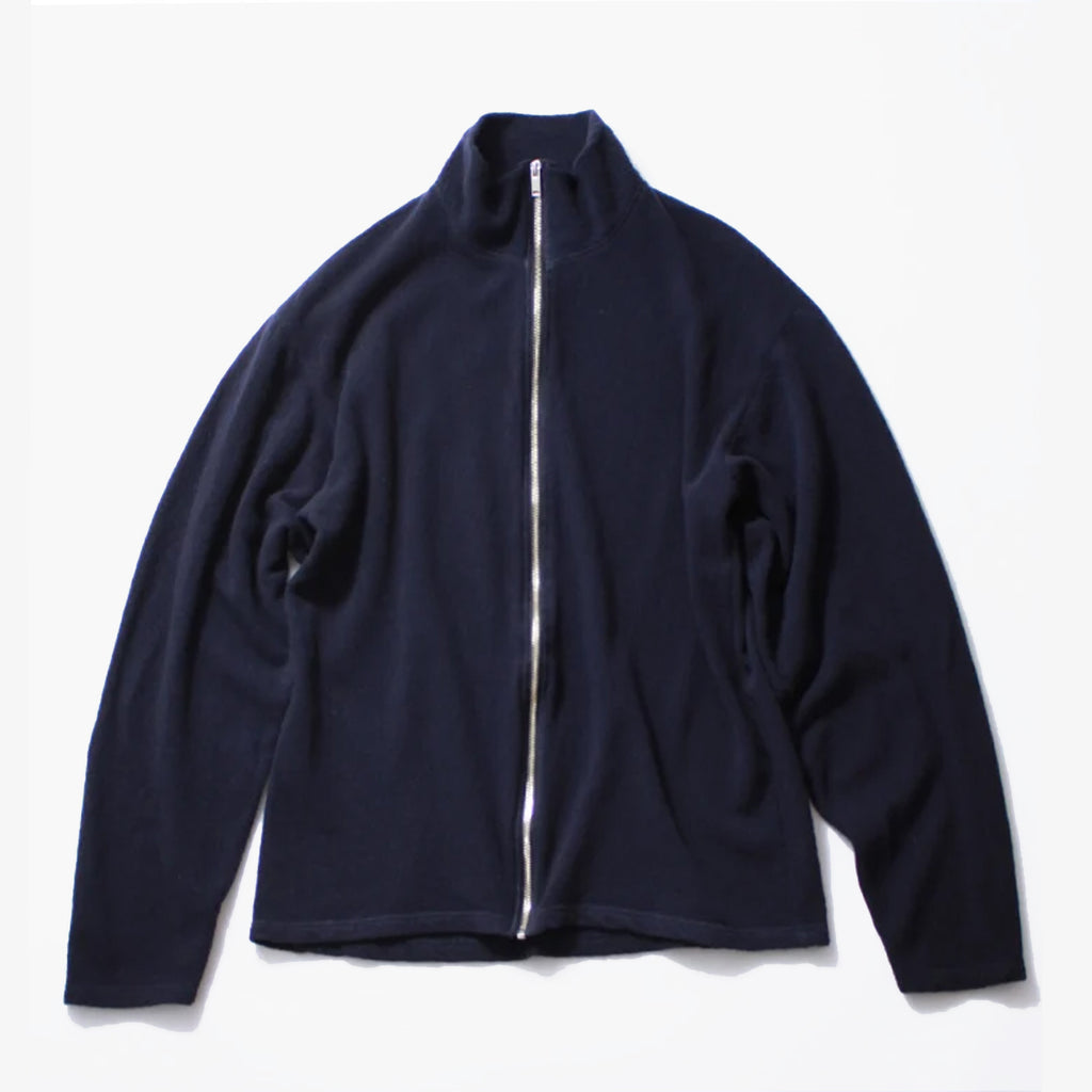 Soe Zip Up Mild Sweater 'Navy'