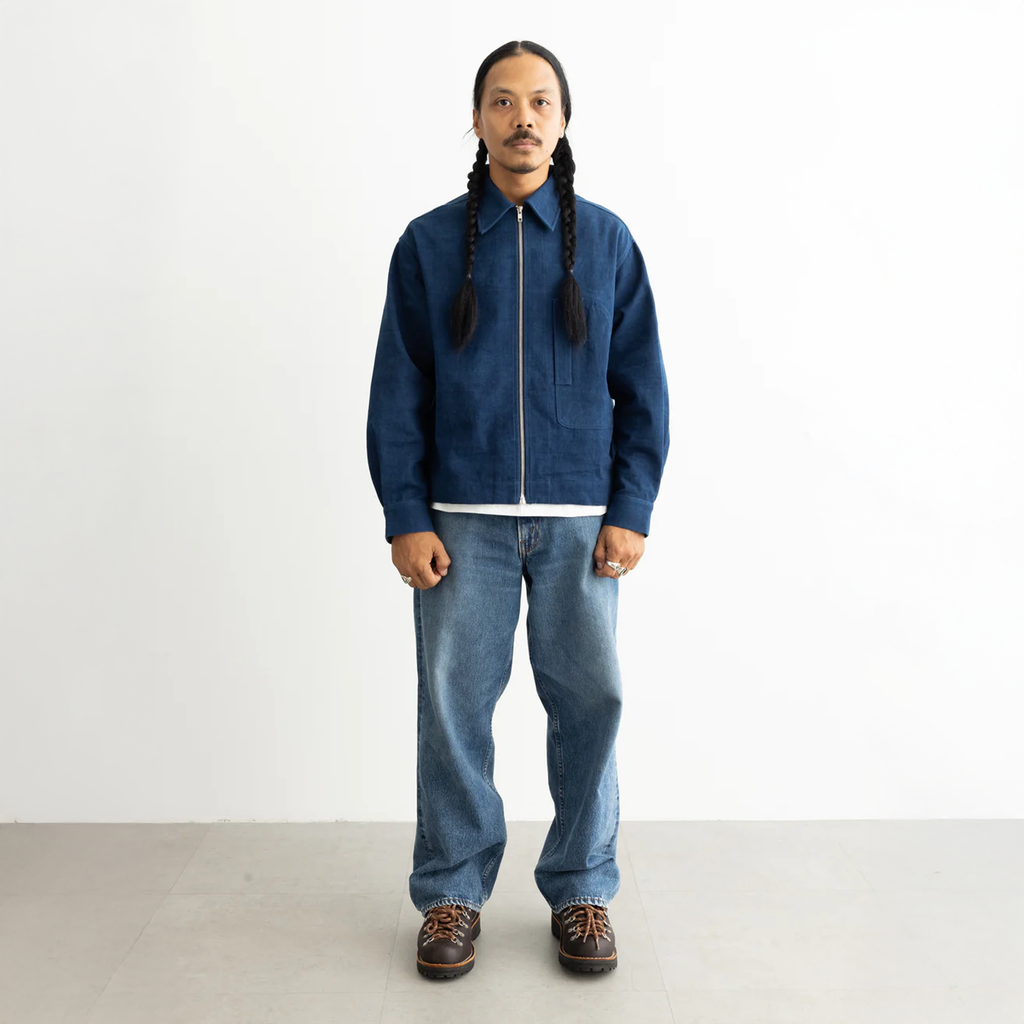 Jan Koleksi Samudra Zip Jacket "Indigo"