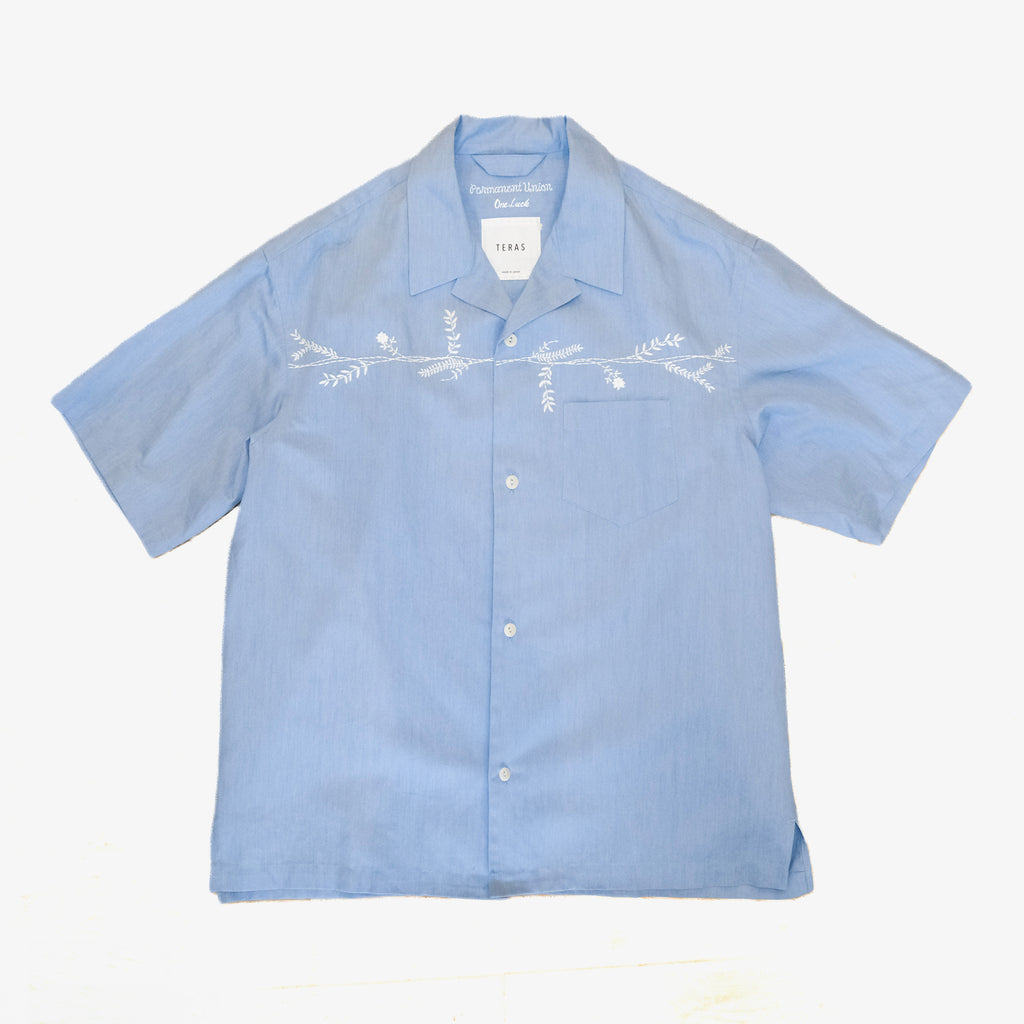 Teras x Pepar Shirt Botanical 'Blue'