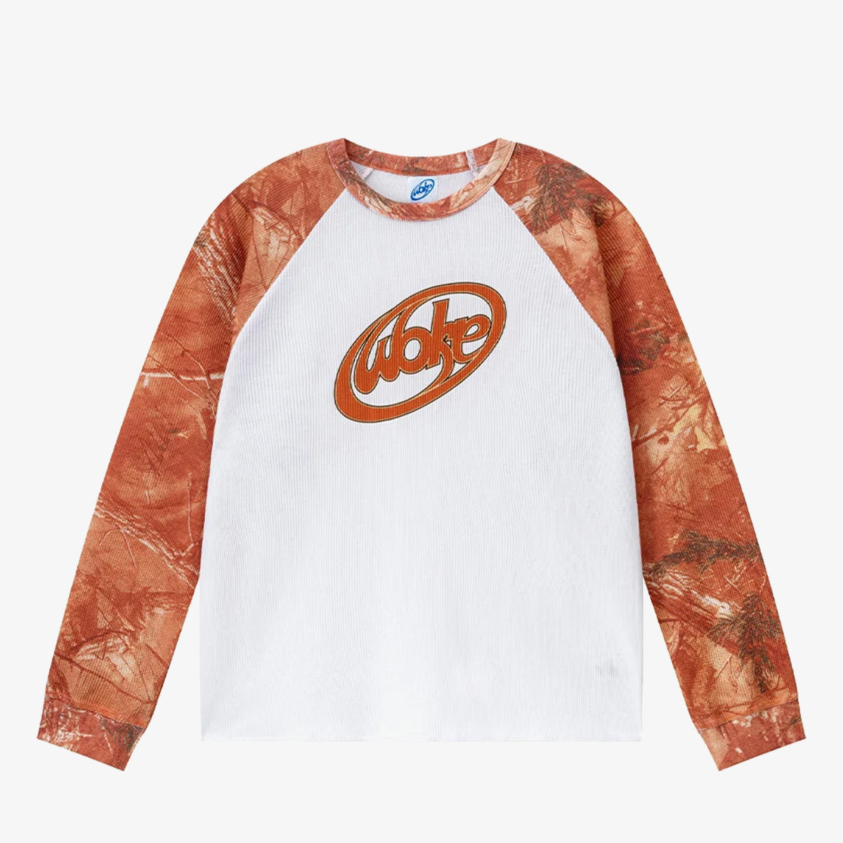 Woke Edge Wave Logo Real Tree Thermal 'Orange'