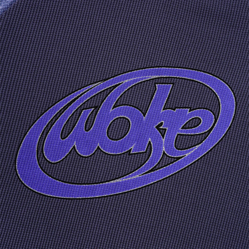 Woke Edge Wave Logo Real Tree Thermal 'Blue'