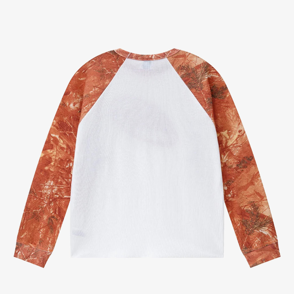 Woke Edge Wave Logo Real Tree Thermal 'Orange'