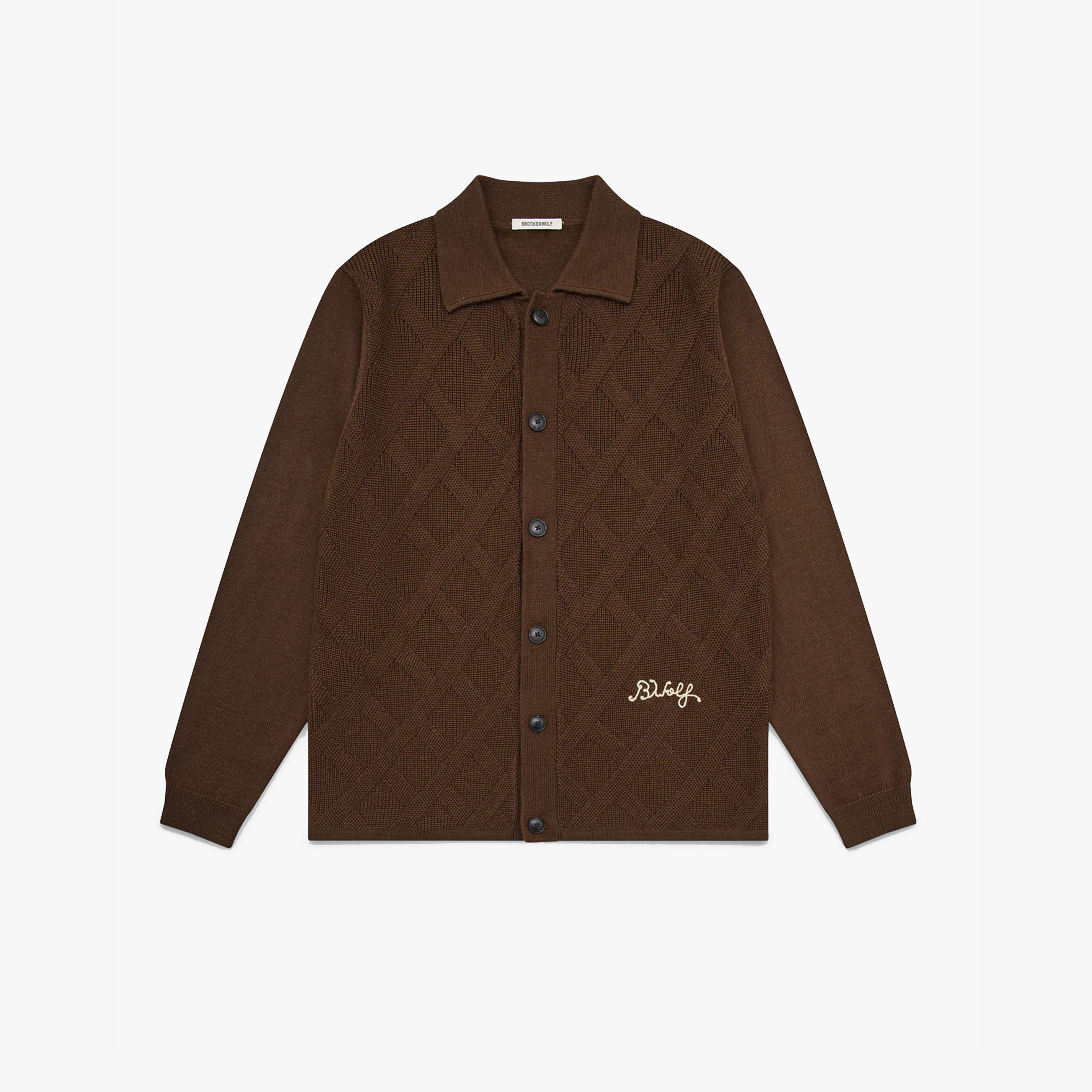 Brotherwolf Plaid Knit 'Brown'