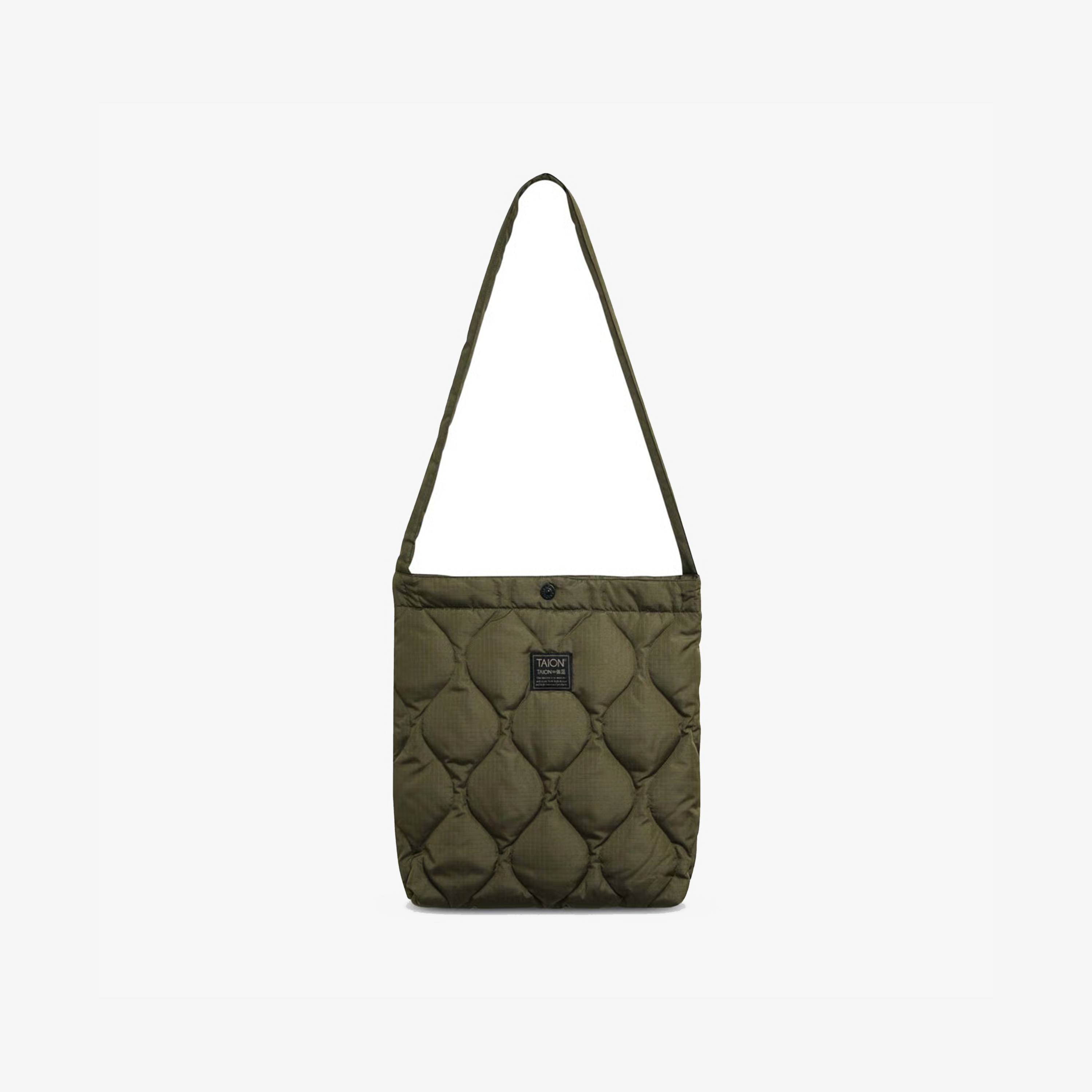 Taion Military Cross Body Down Bag Medium 'Olive'