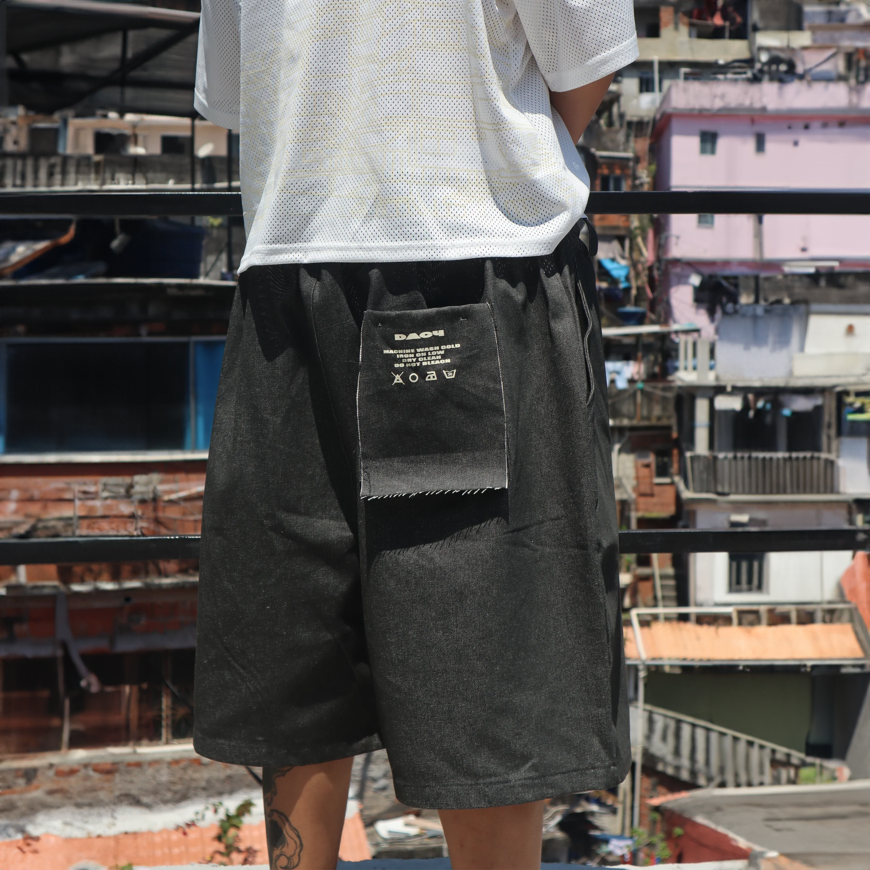 Dacy Denim Khaki Shorts