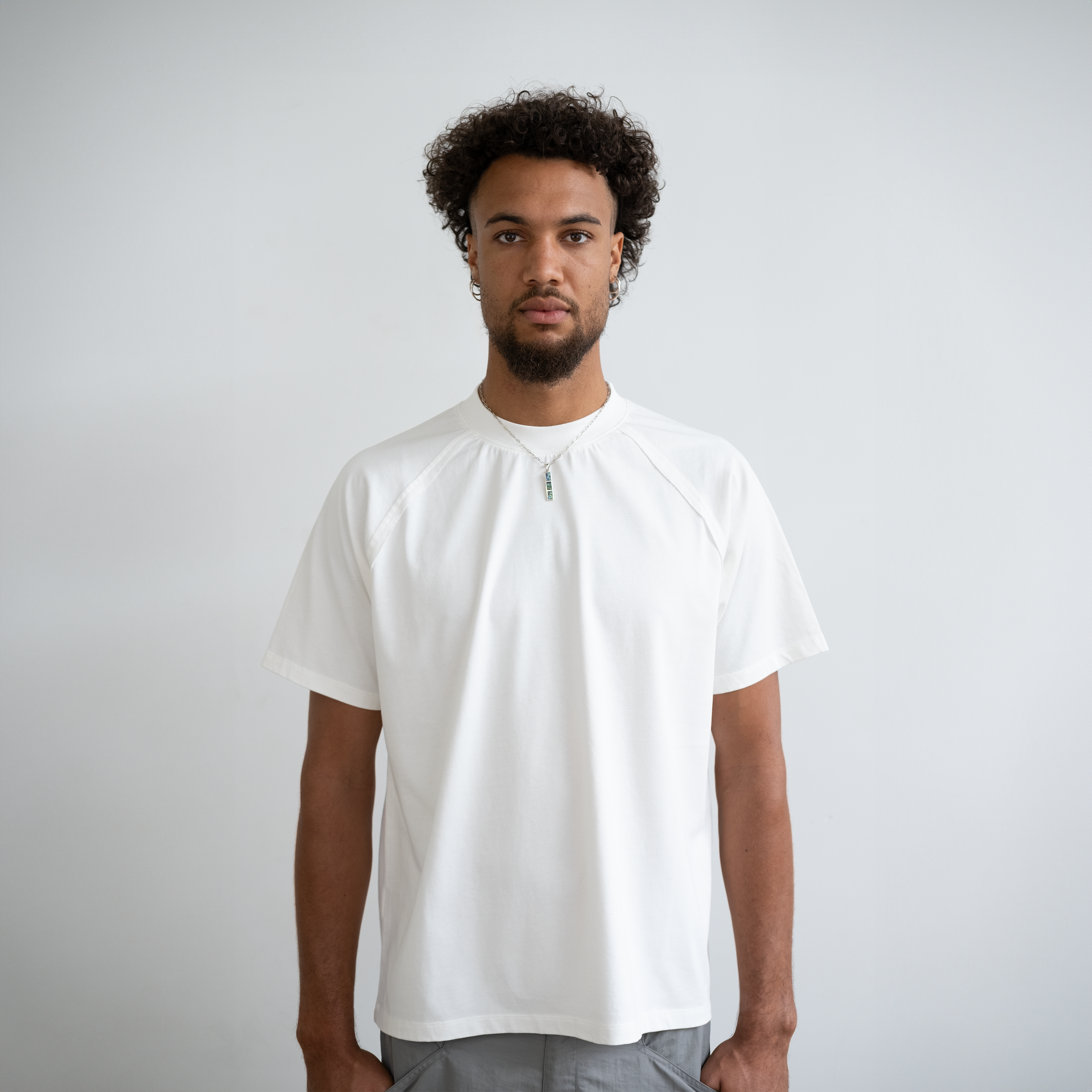 Honour Frayed Tee 'Cream'