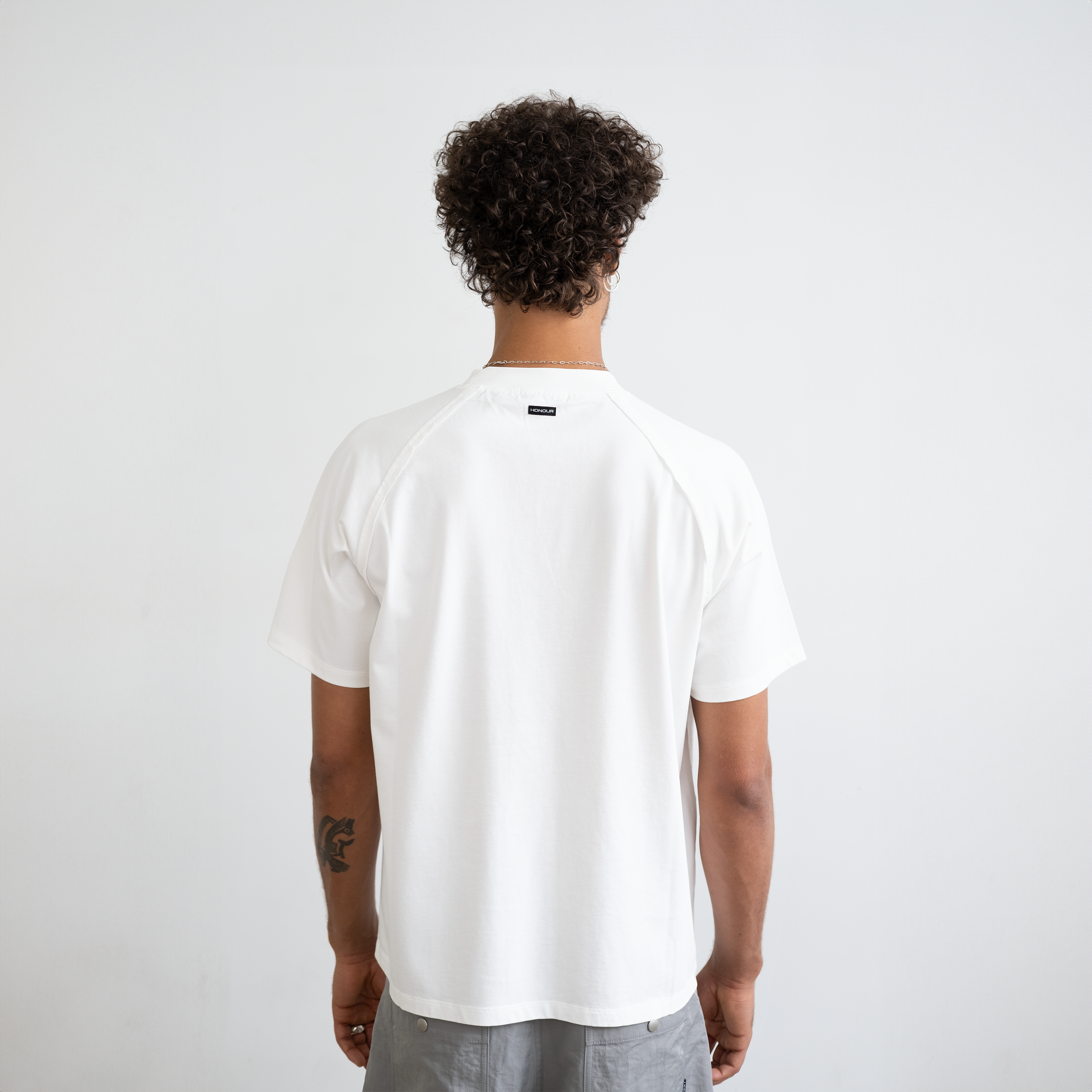 Honour Frayed Tee 'Cream'