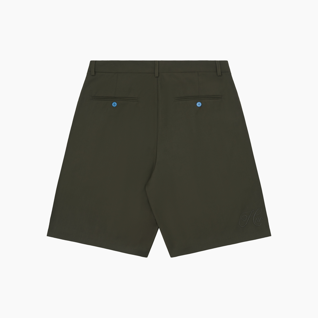 Honour Heritage Script Pleated Shorts