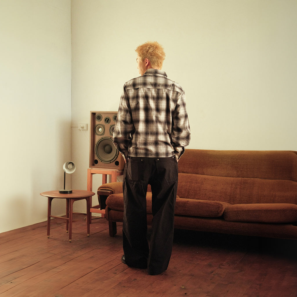 Honour Frayed Overshirt - Shadow Plaid