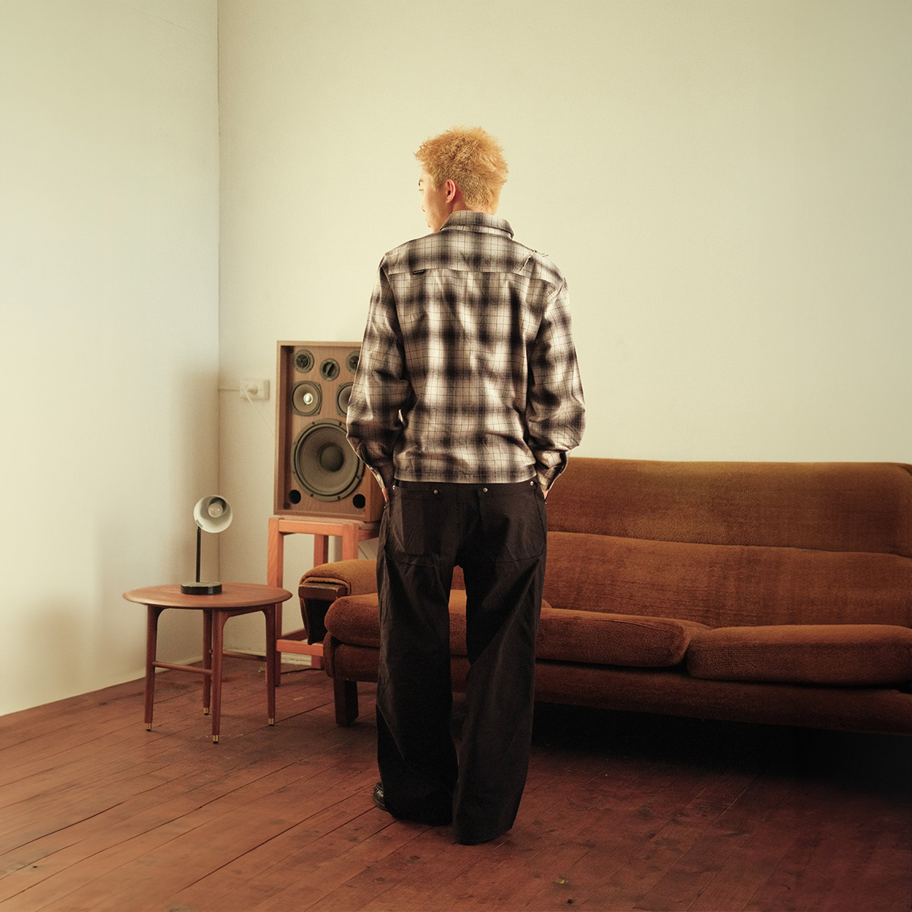 Honour Frayed Overshirt - Shadow Plaid