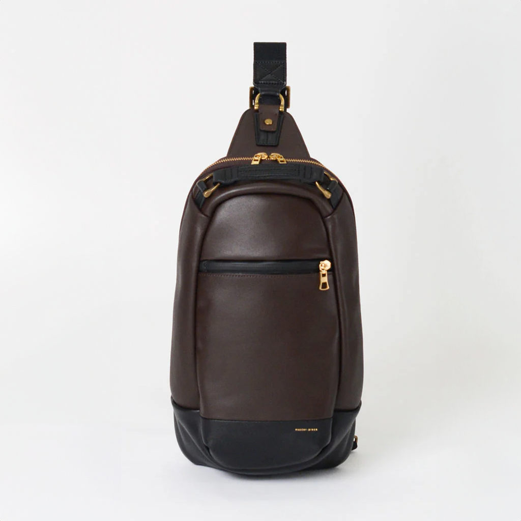Master-Piece Gloss Sling Bag 'Choco'