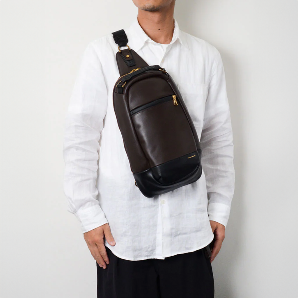 Master-Piece Gloss Sling Bag 'Choco'