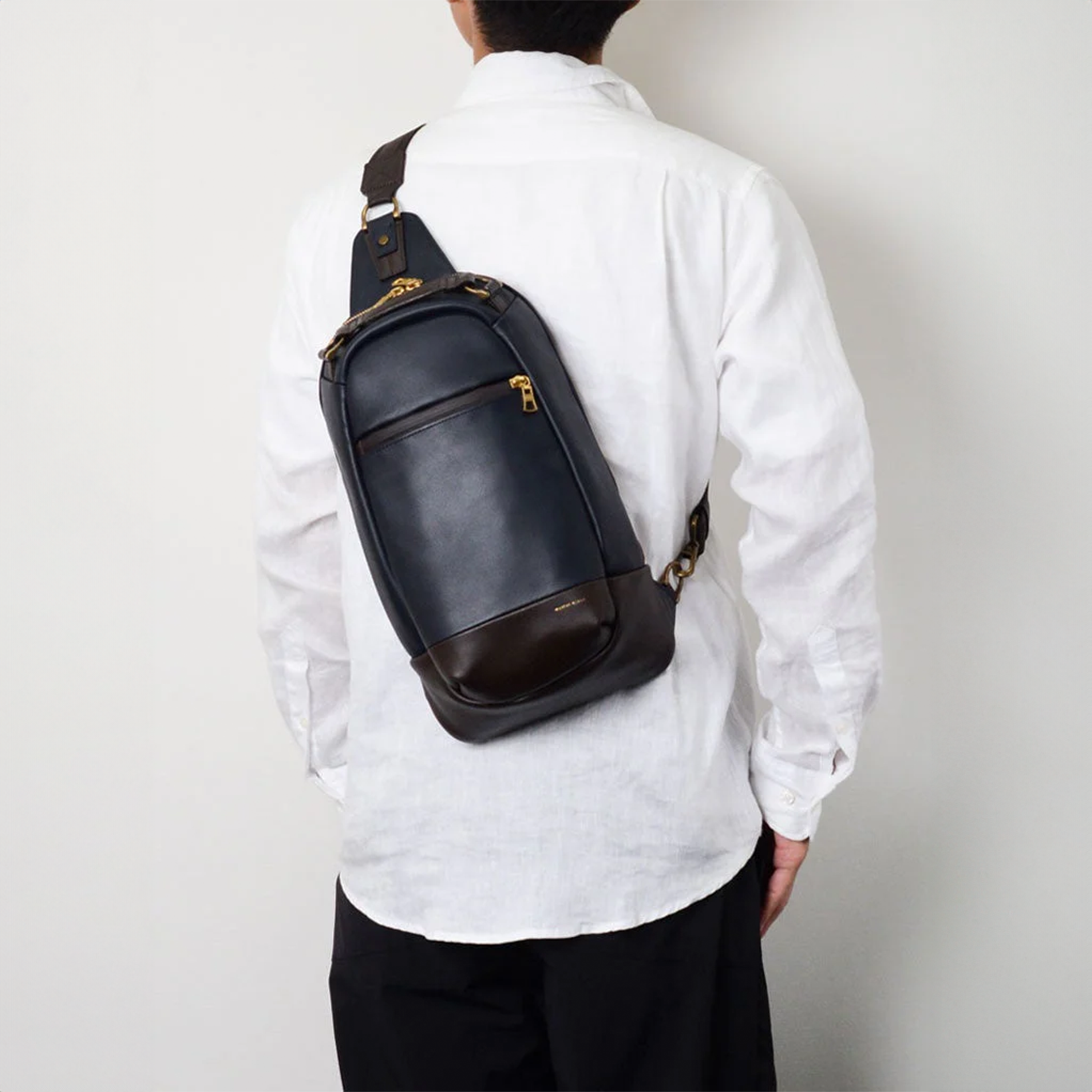 Master-Piece Gloss Sling Bag 'Navy'