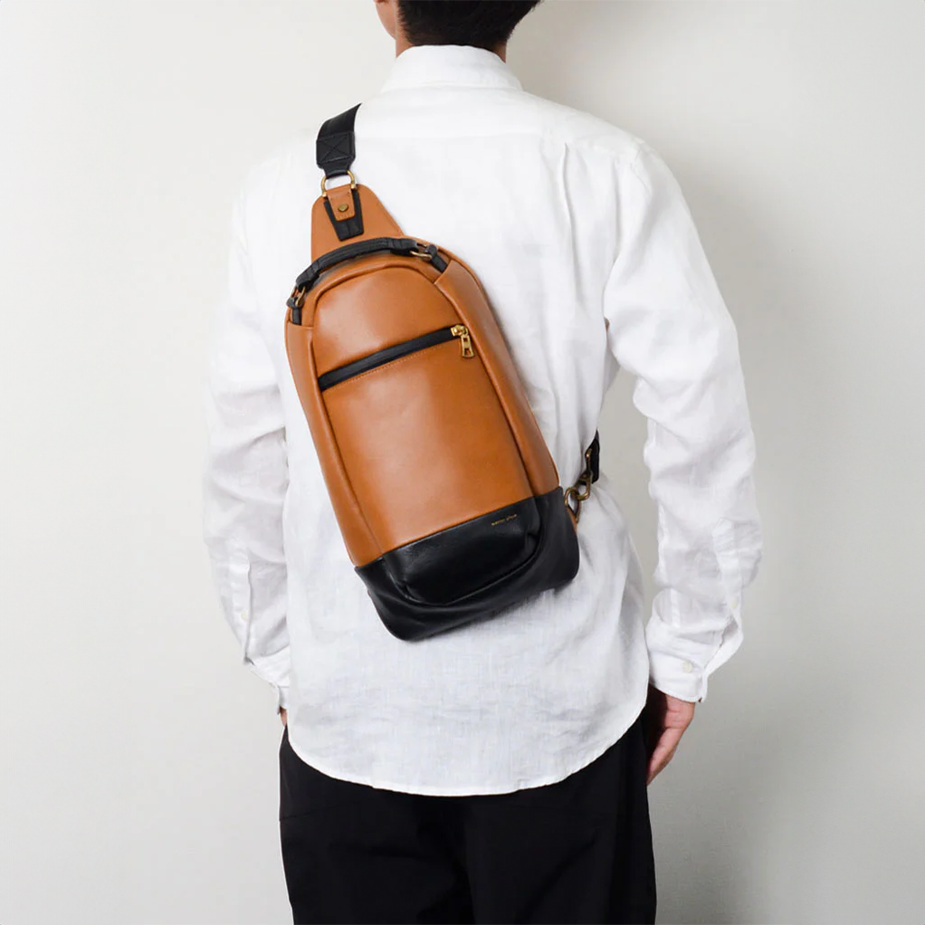 Master-Piece Gloss Sling Bag 'Camel'