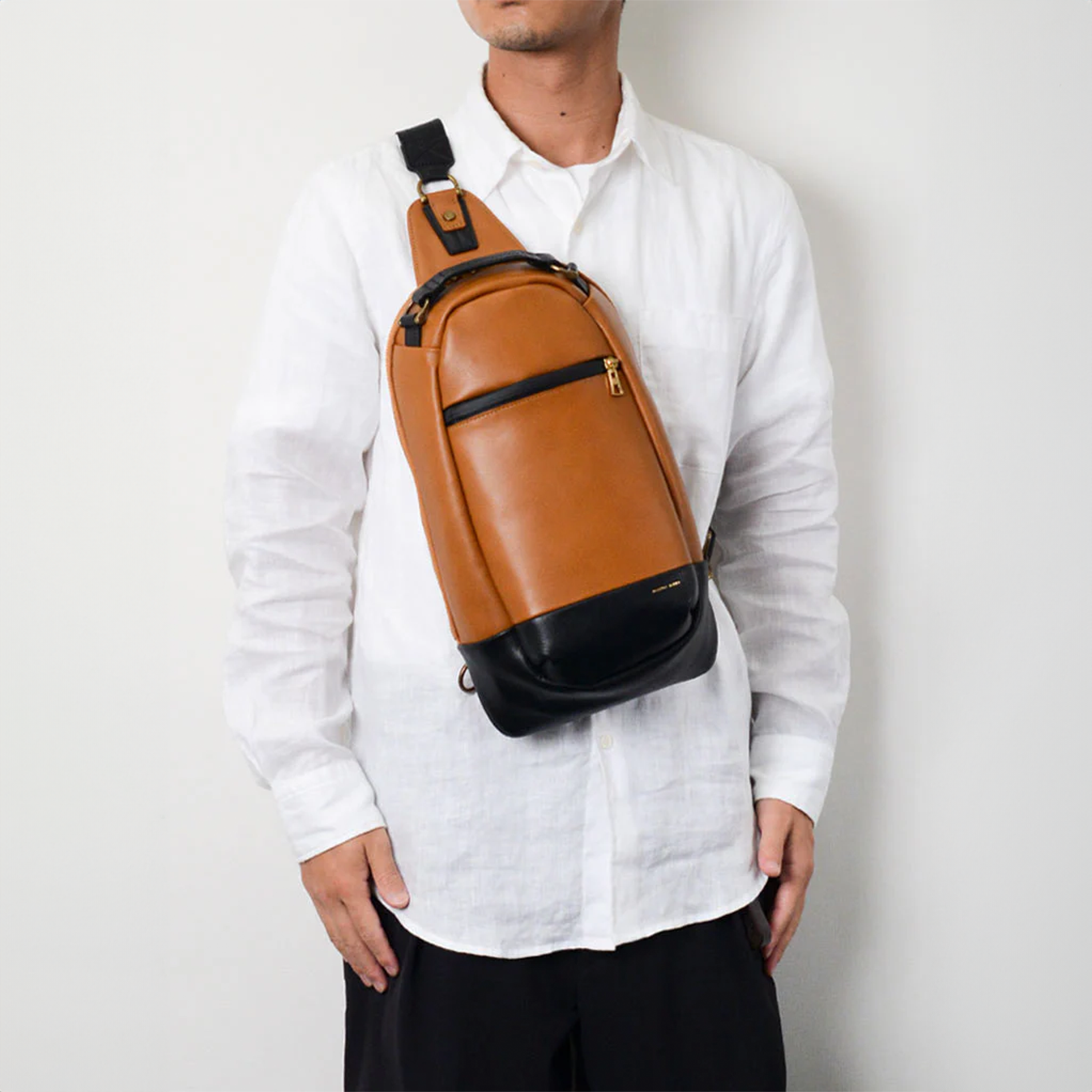 Master-Piece Gloss Sling Bag 'Camel'