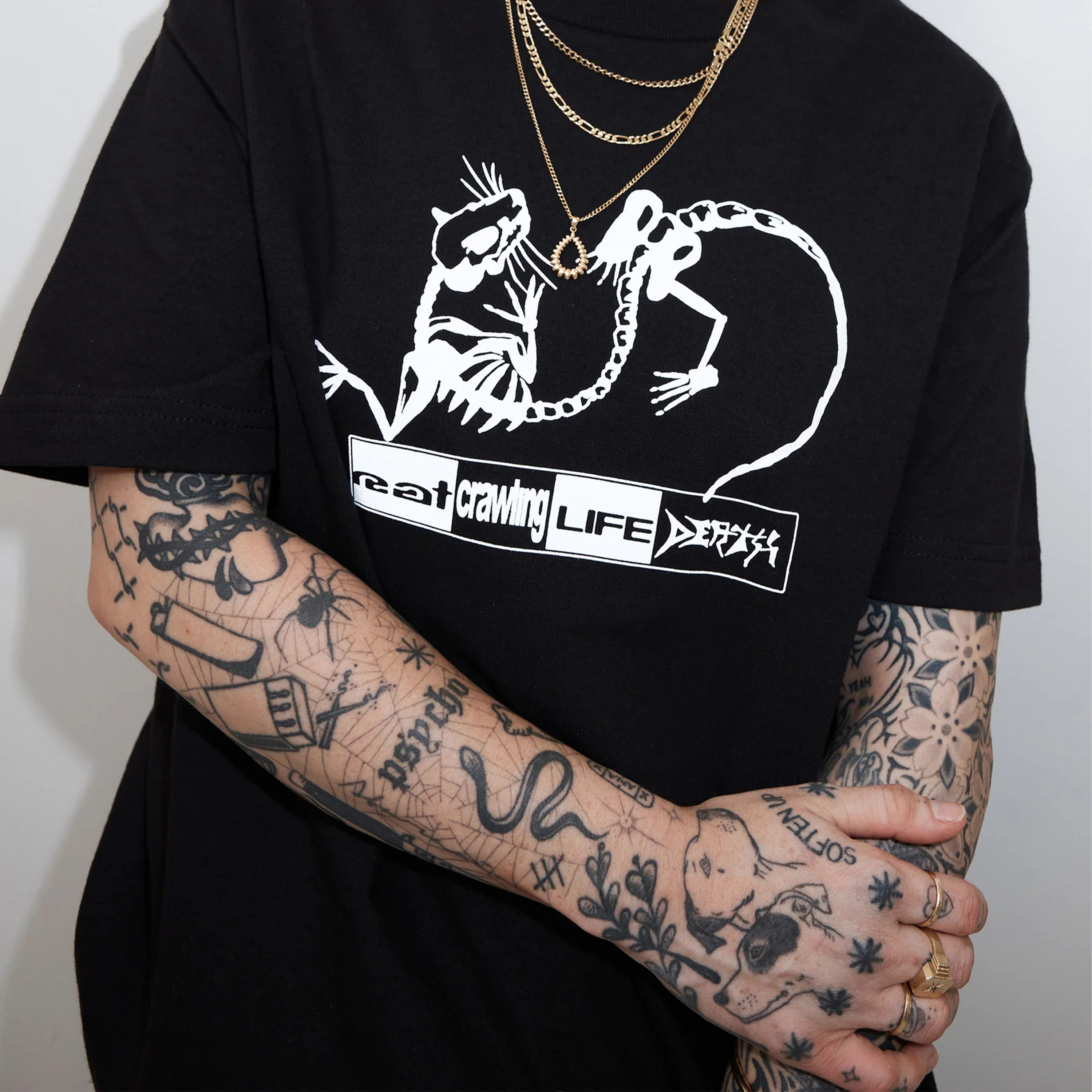 Rat Life X Crawling Death Skeleton Tee