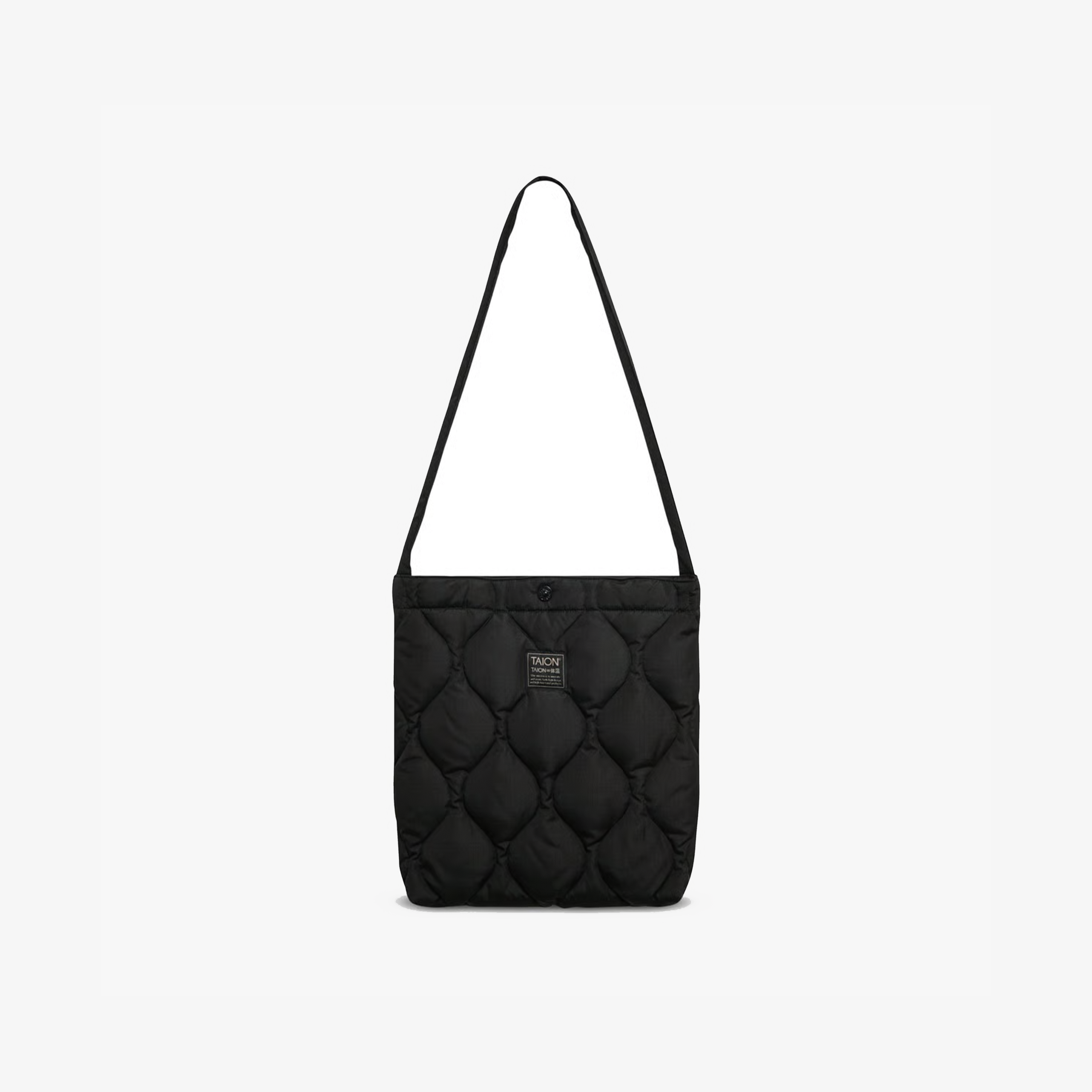 Taion Military Cross Body Down Bag Medium 'Black'