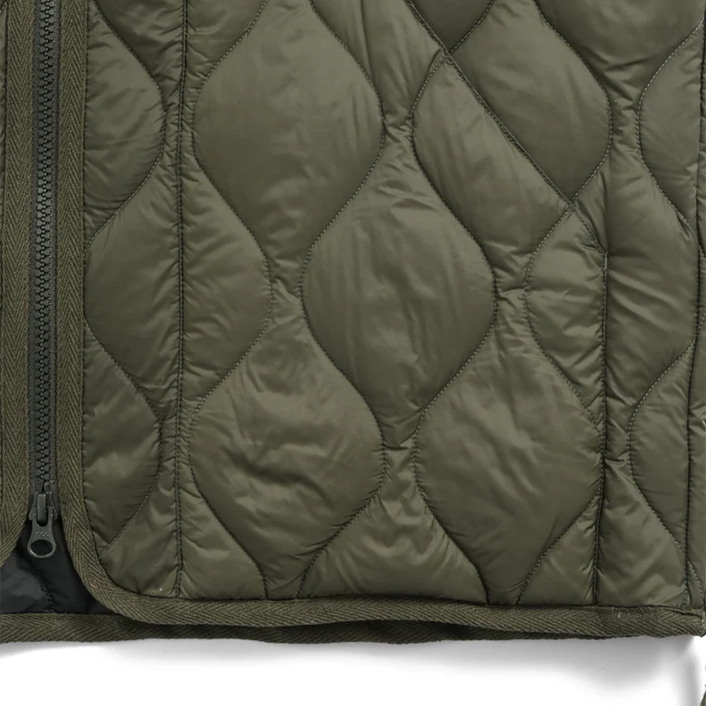 Taion Military V Neck W-Zip Down Vest (Soft Shell) 'Olive'