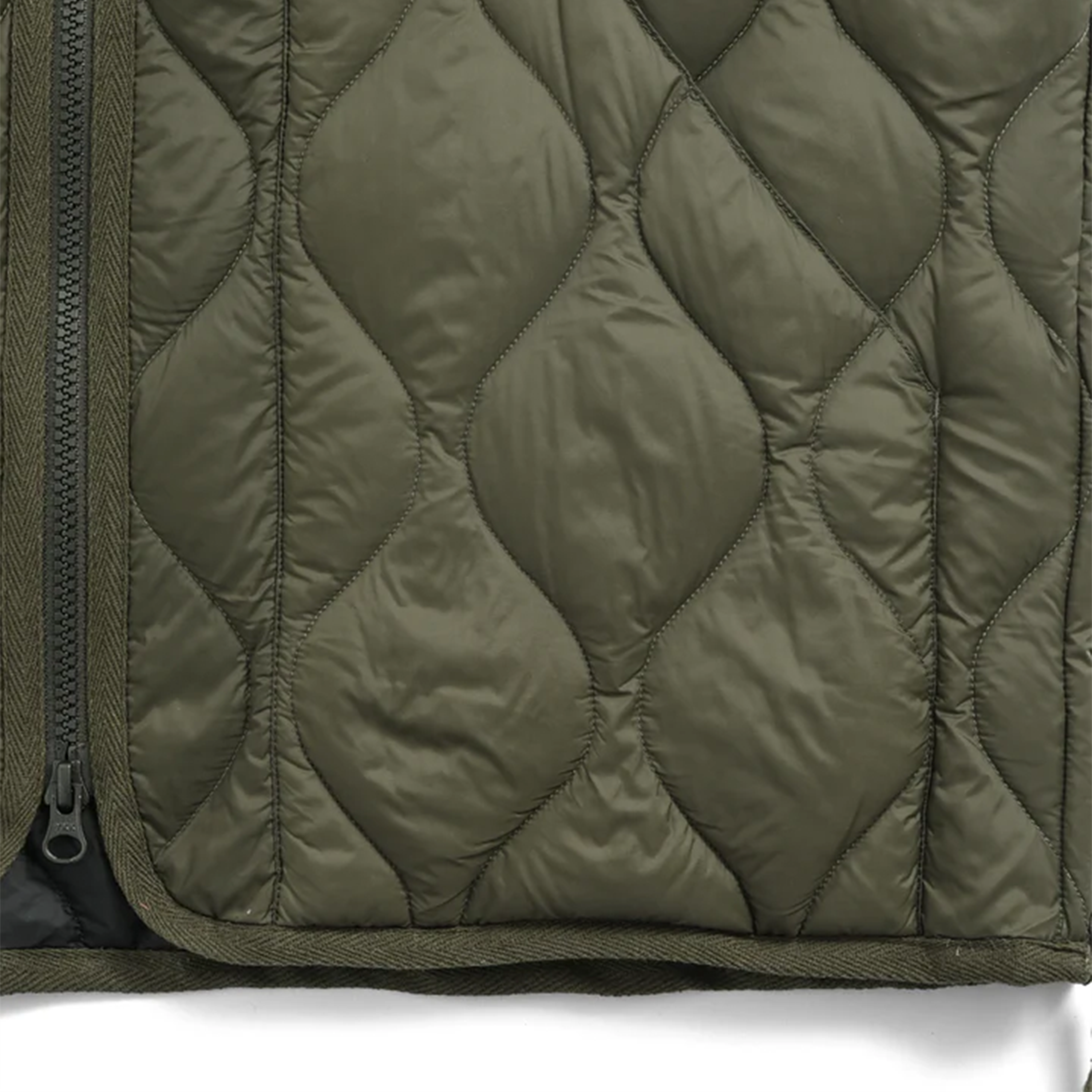 Taion Military V Neck W-Zip Down Vest (Soft Shell) 'Olive'