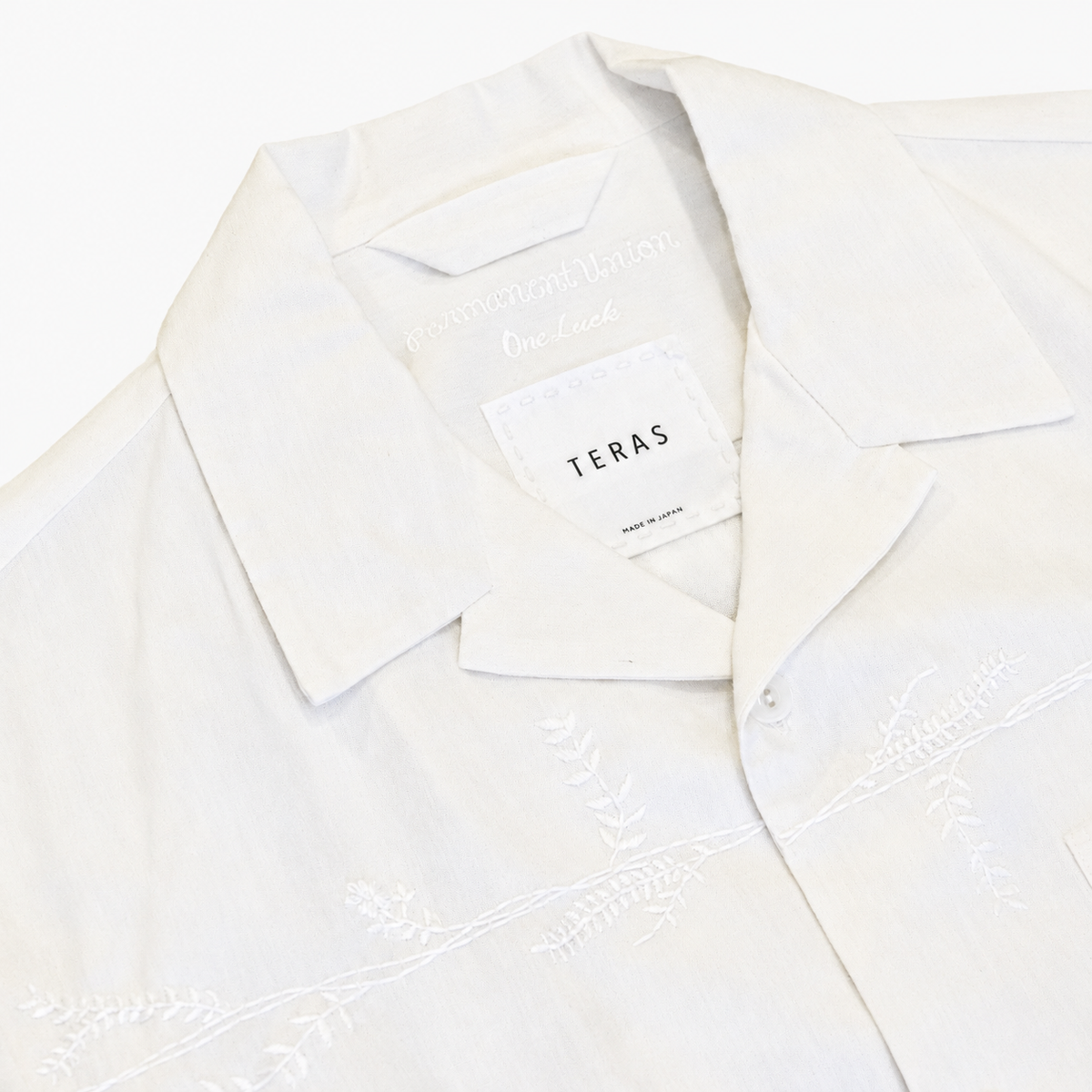 Teras x Pepar Shirt Botanical 'White'