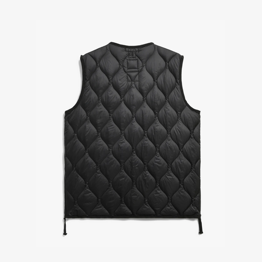 Taion Military V Neck W-Zip Down Vest (Soft Shell) "Black"