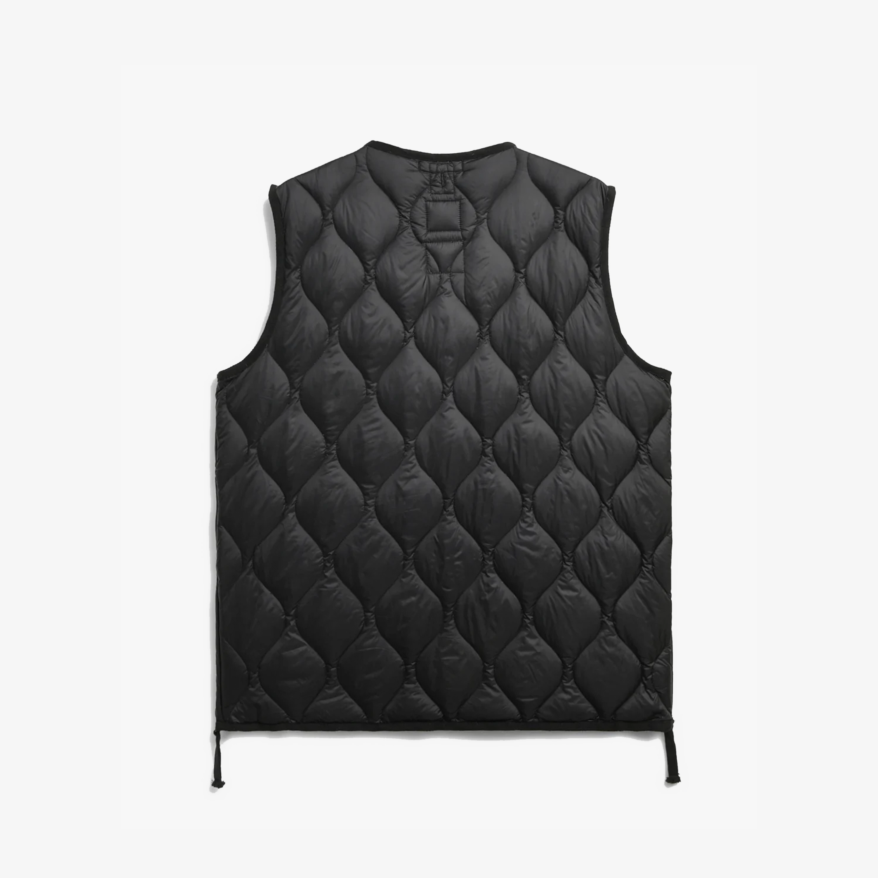 Taion Military V Neck W-Zip Down Vest (Soft Shell) "Black"